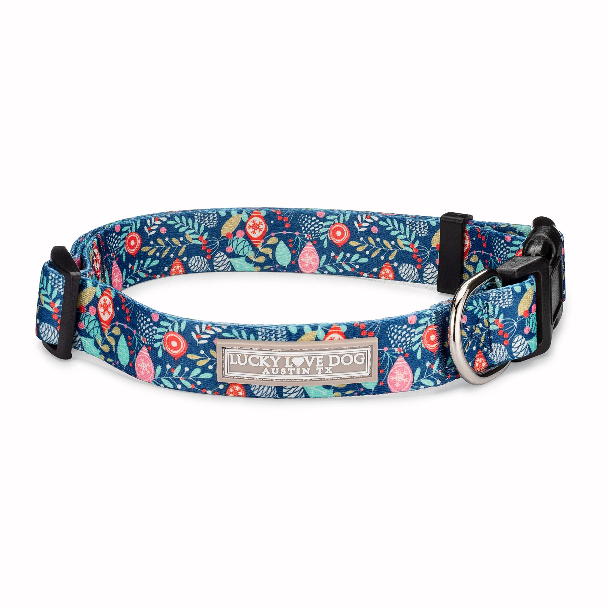 Lucky Love Dog - Adjustable Dog Collar With Easy Click Buckle For Small To Large Dogs, Durable, & Comfortable Collar For Male & 