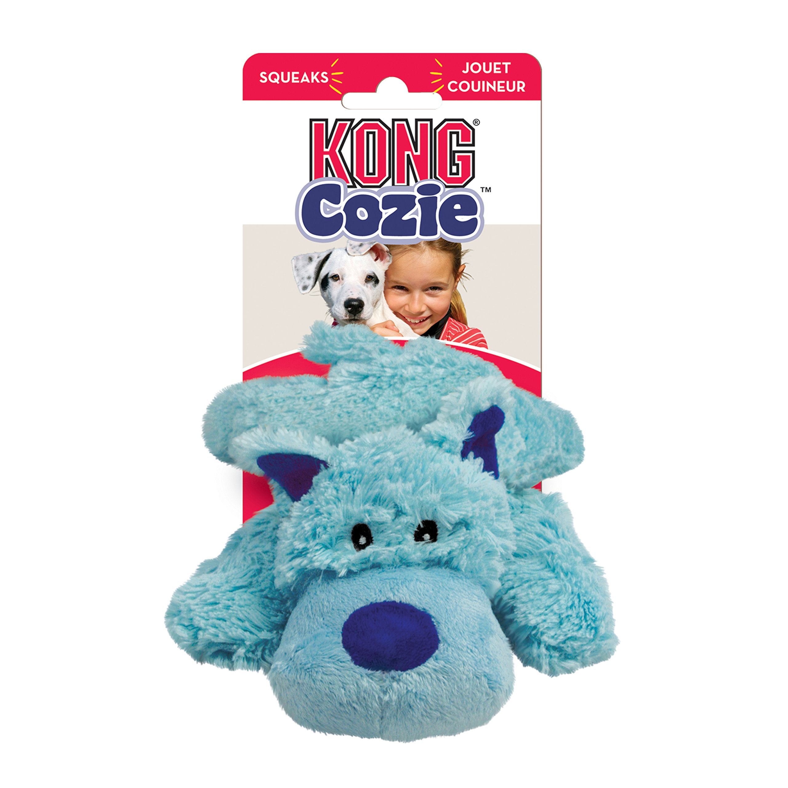 Kong Cozie Baily The Blue Dog, Medium Dog Toy, Blue