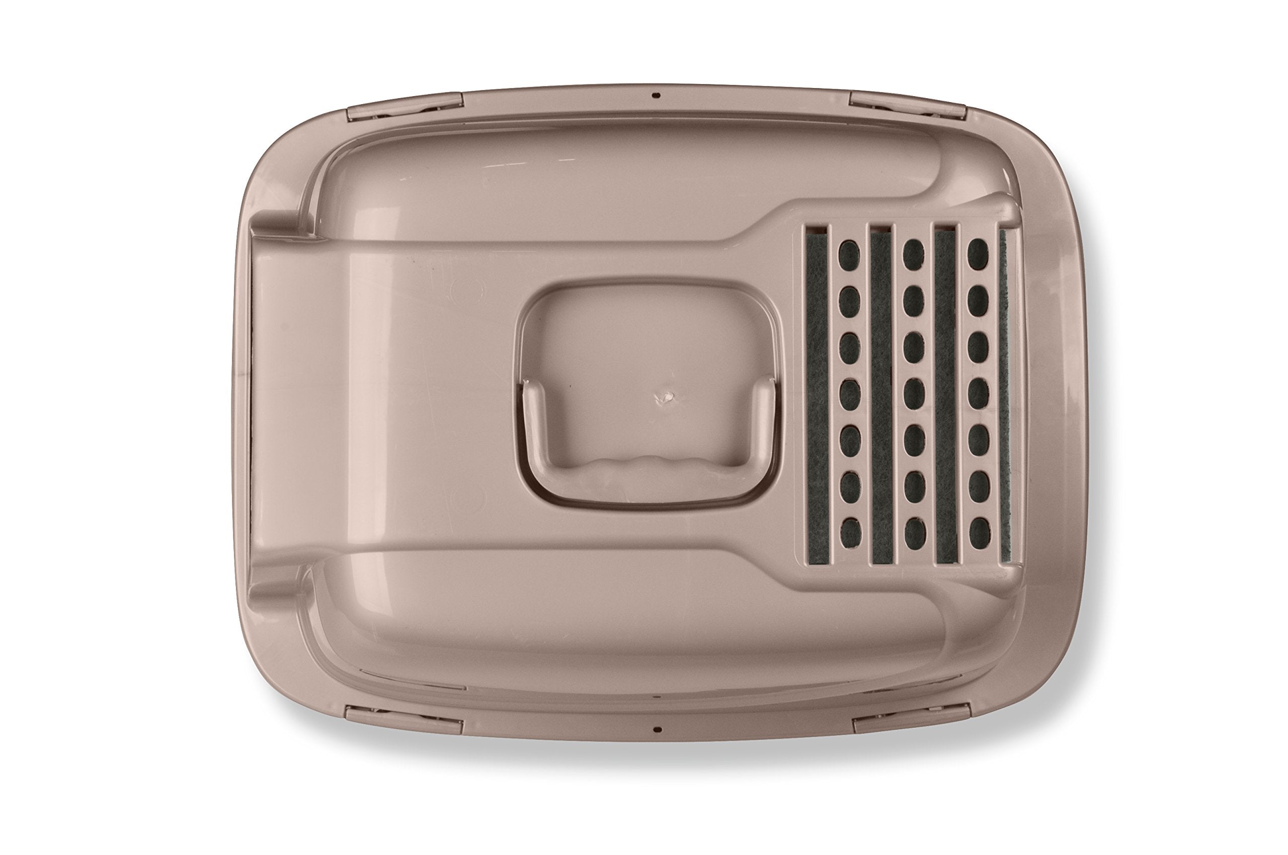 Van Ness Pets Odor Control Large Enclosed Sifting Cat Pan With Odor Door, Hooded, Beige, Cp66, L (Pack Of 1)