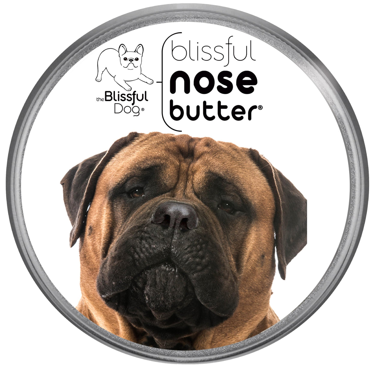 The Blissful Dog Bullmastiff Unscented Nose Butter, 4-Ounce