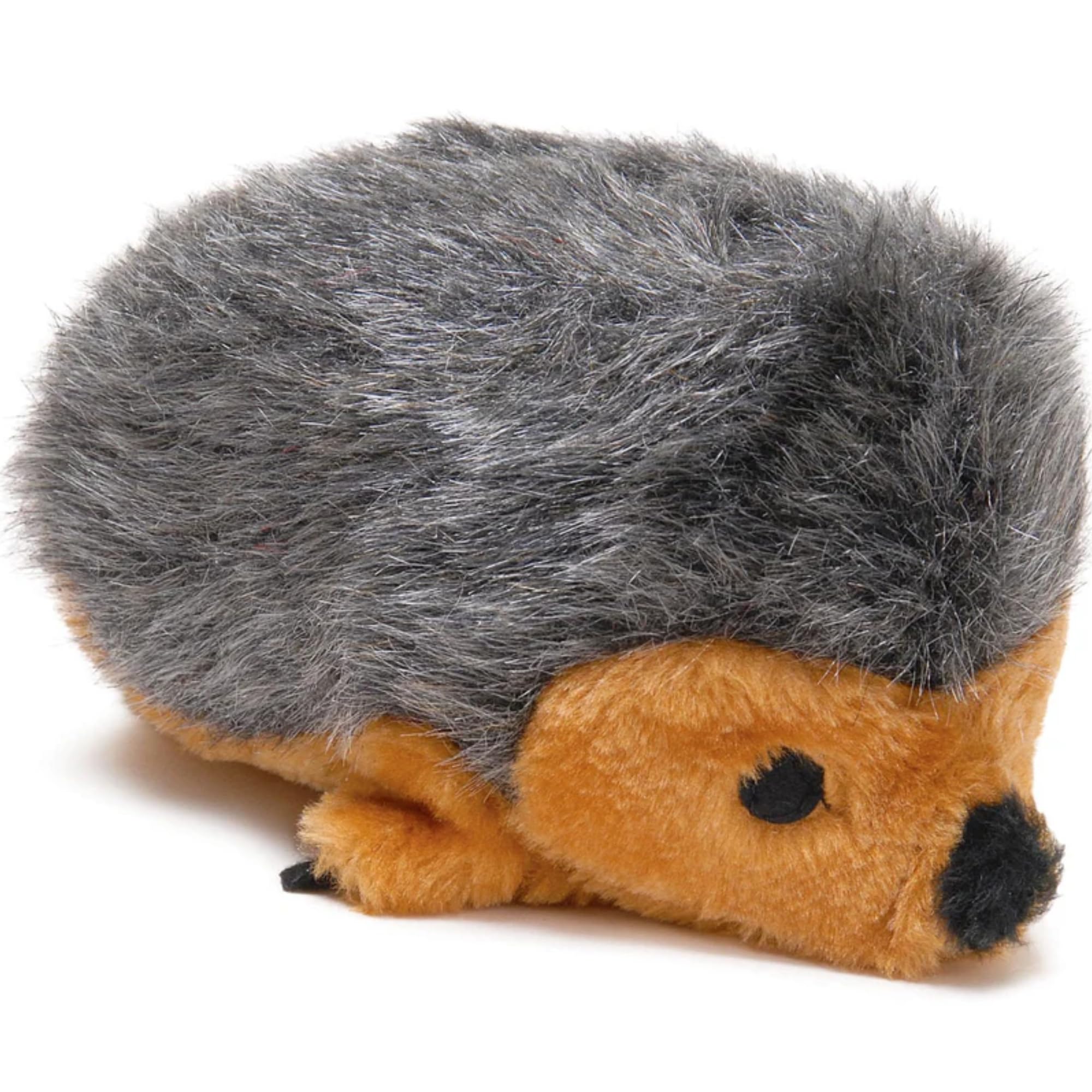 Jeffers Pet Plush Dog Toy With Squeaker, Hedgehog 6' - Soft Crinkle Fabric, Safe & Durable, Healthy Fun For Small & Medium Dogs