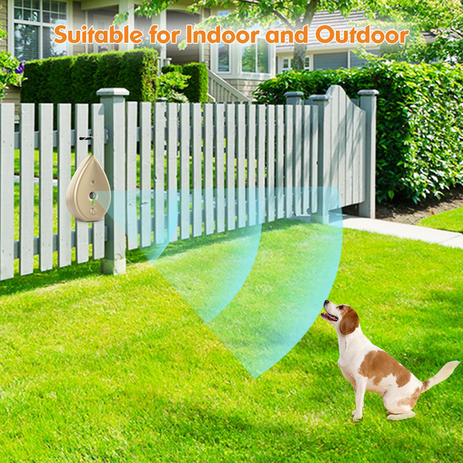 Anti Barking Device For Dogs Bark Box, Rechargeable Ultrasonic Barking Deterrent Devices With 3 Level Modes/Irregular Ultrasound