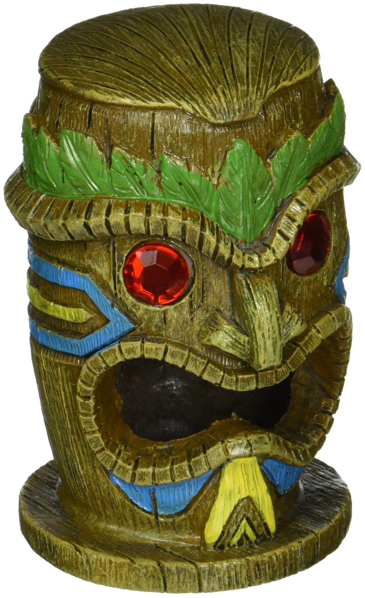 Penn-Plax Tiki Statue D  cor - Ruby Eyes - Small Aquarium and Fish Tank Decoration (RR1203)