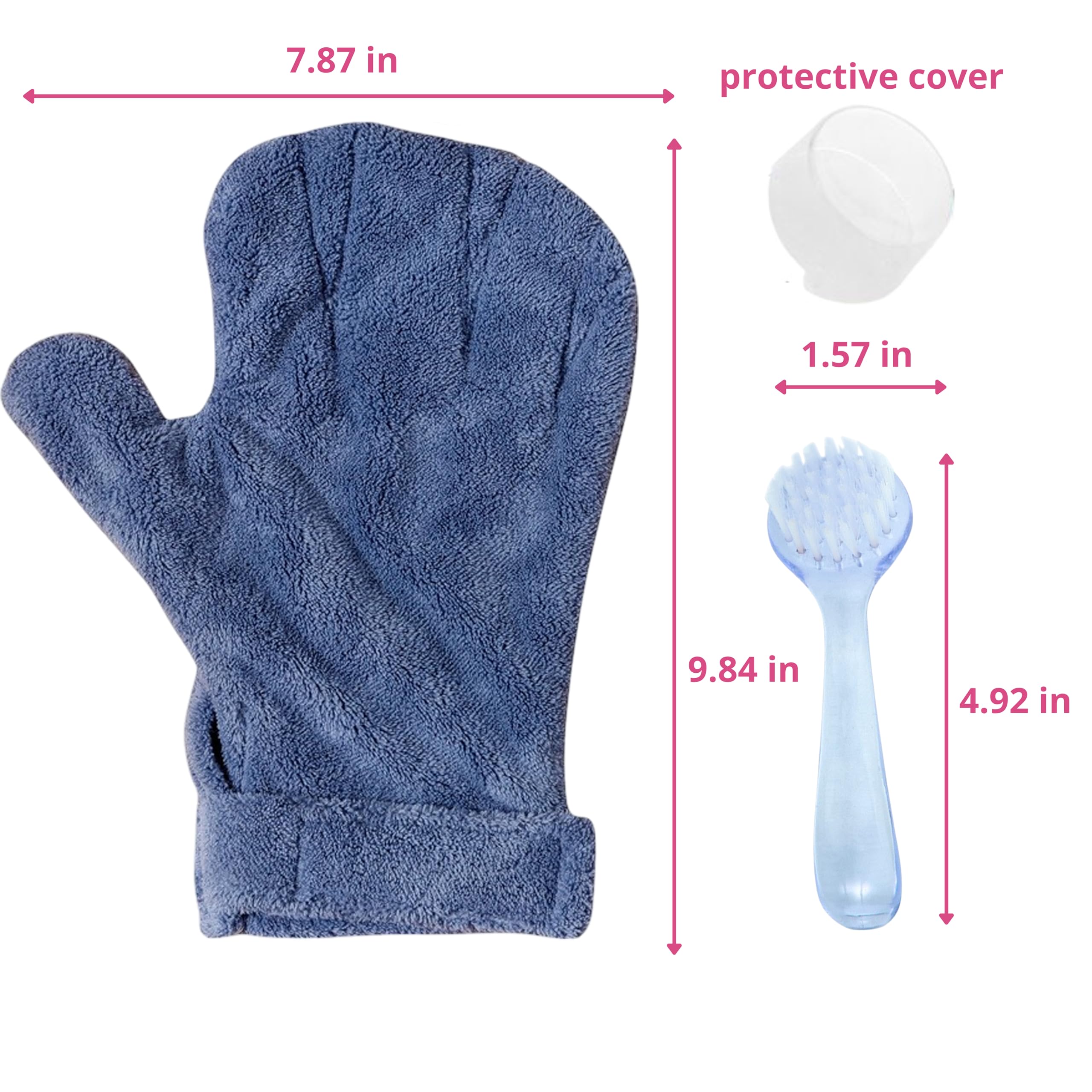 Hamster Calming Bite Proof Glove And Grooming Brush Set, Brush For Hamster Cage, Hamsters Gloves, Calming Glove And Brush For Fe