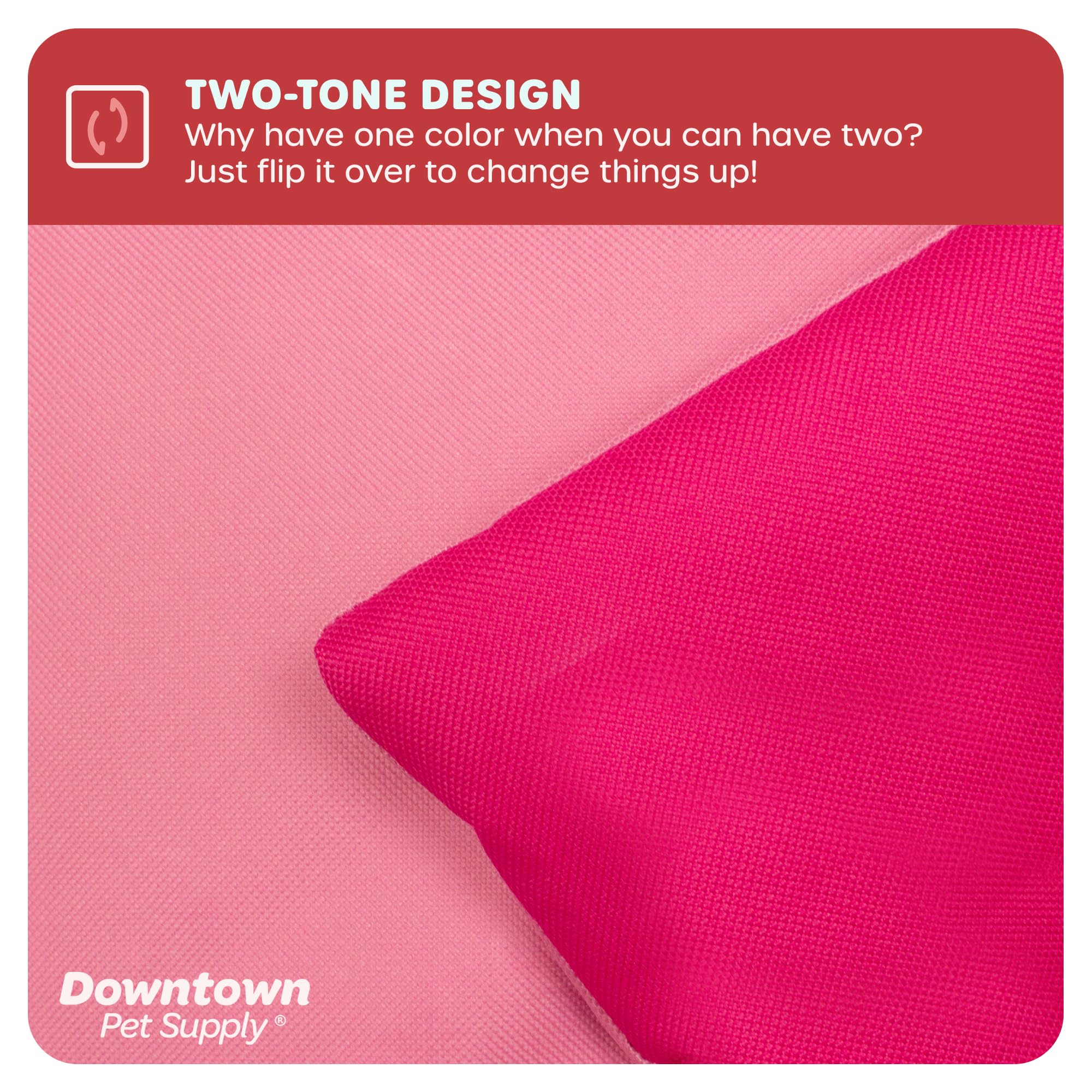 Downtown Pet Supply Dog Crate Pad, 35 x 22 - Waterproof, Ripstop Nylon Dog Crate Mat Chew Proof and Machine Washable - Dark and