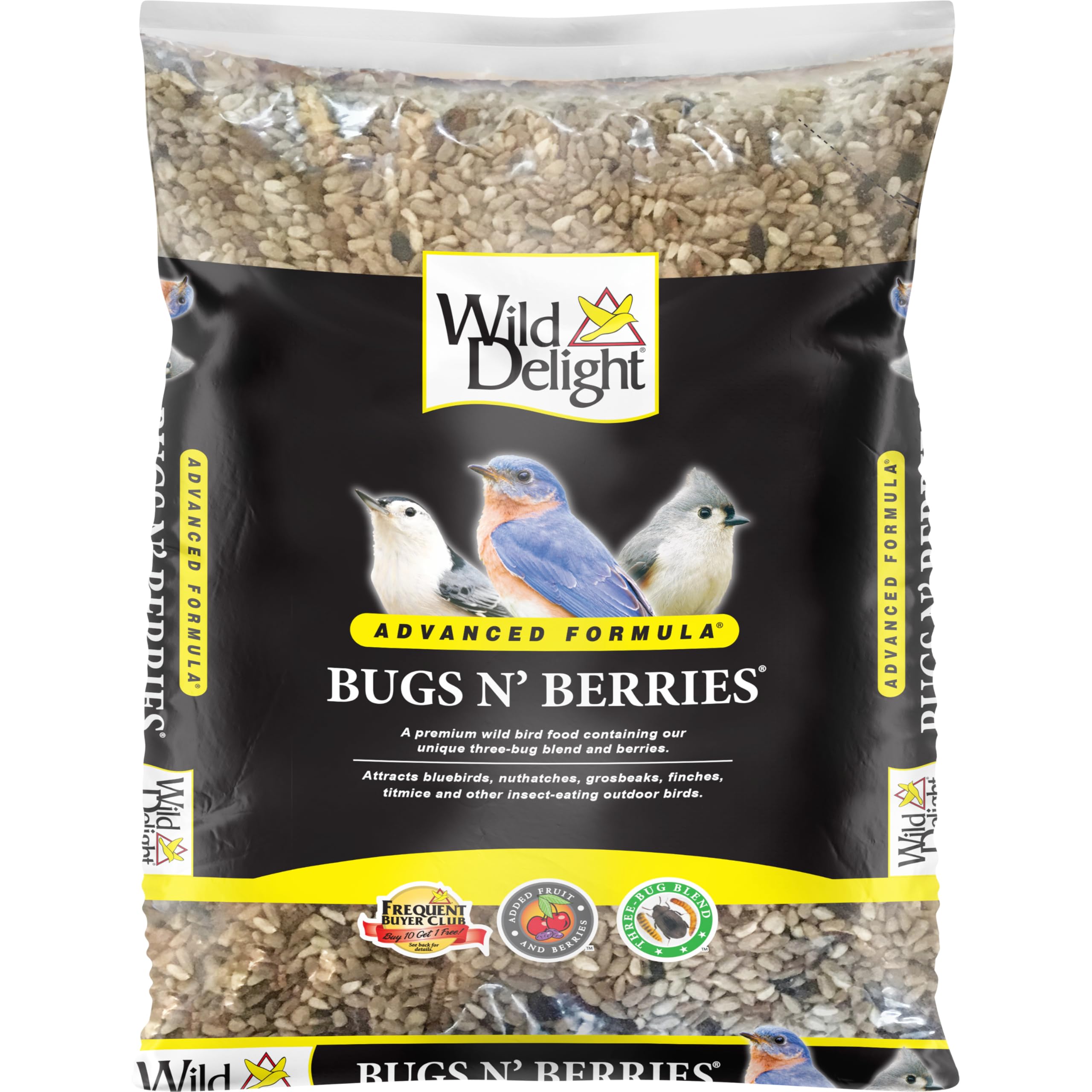 Wild Delight 099127 Bugs N Berries Wild Bird Food, 4.5 lb