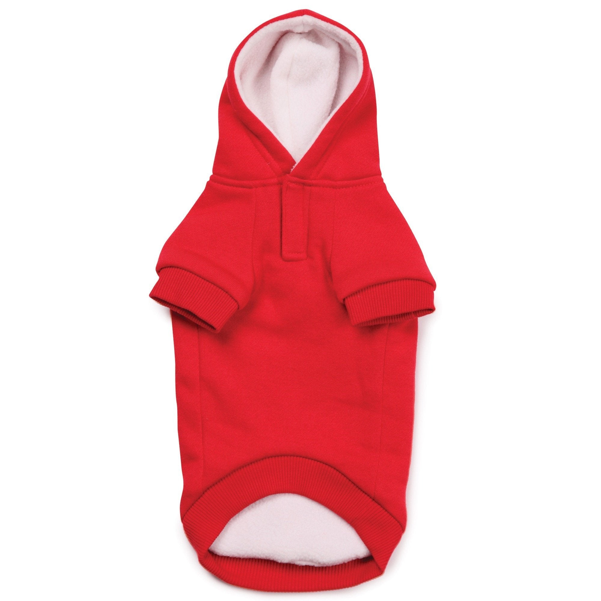 Zack & Zoey Fleece-Lined Hoodie for Dogs, 20 Large, Tomato Red