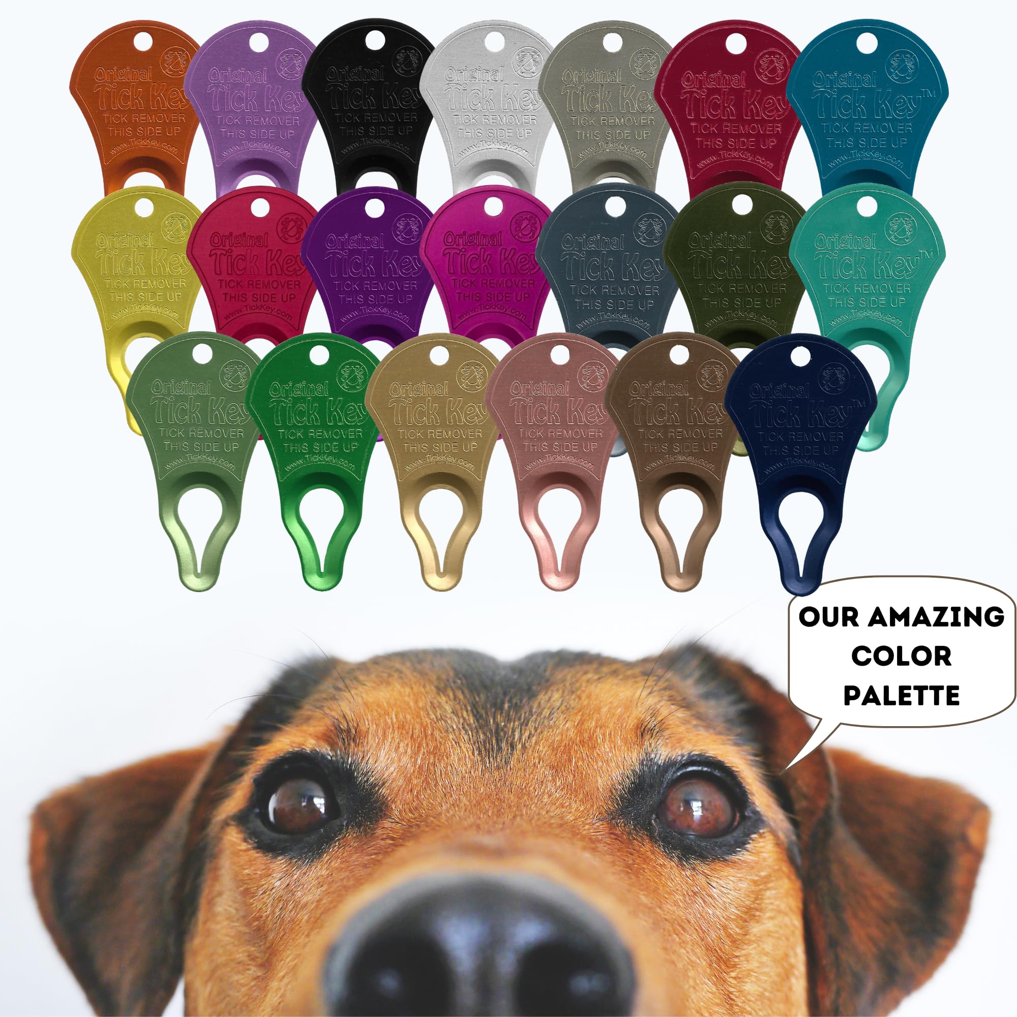 The Original Tick Key - Tick Detaching Device - Portable, Safe And Highly Effective Tick Detaching Tool (Purple)