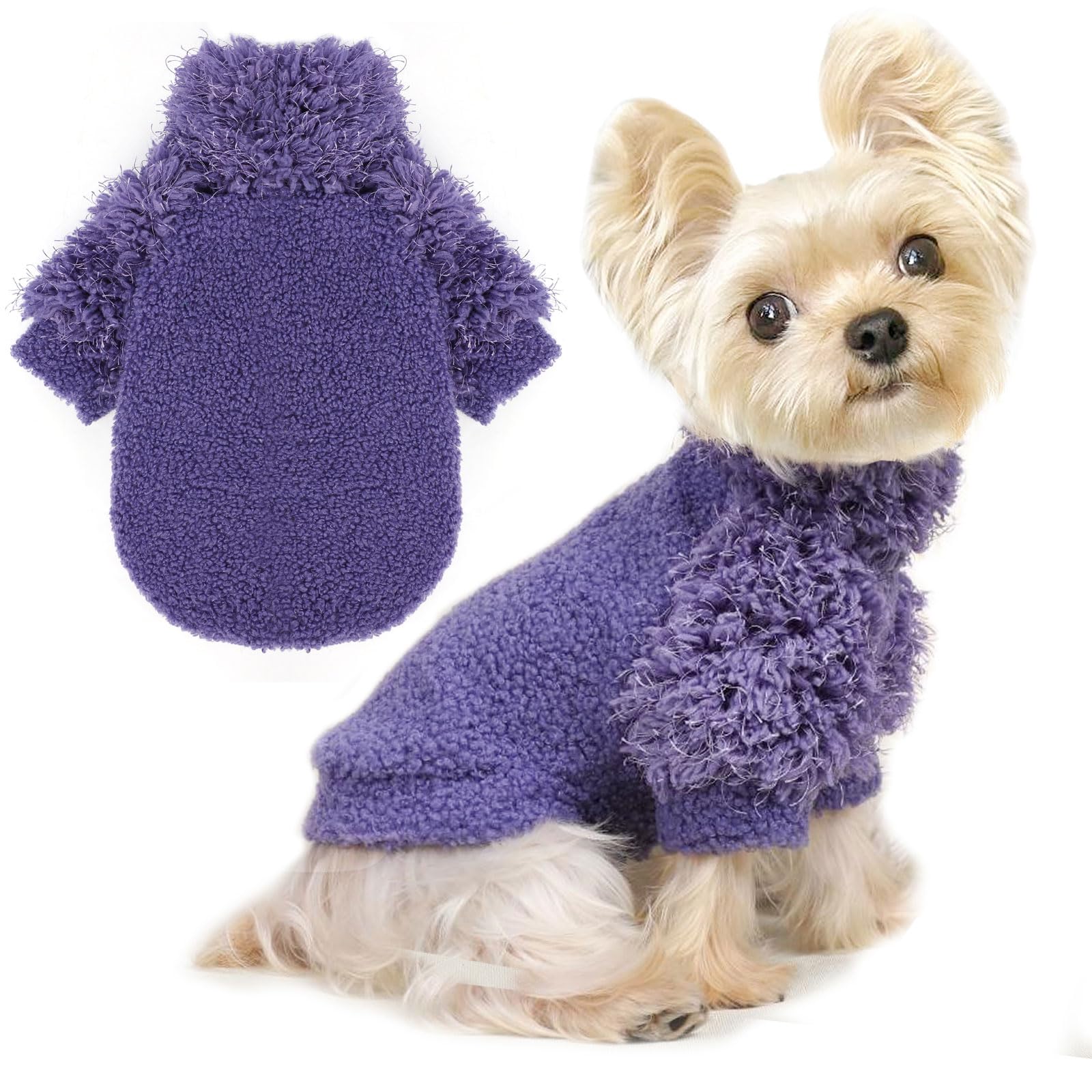 Dog Sweater For Small Dogs Girl Boy Puppy Clothes Turtleneck Dog Pullover Xxs Chihuahua Sweatshirt Dog Coats For Small Dogs Cat 
