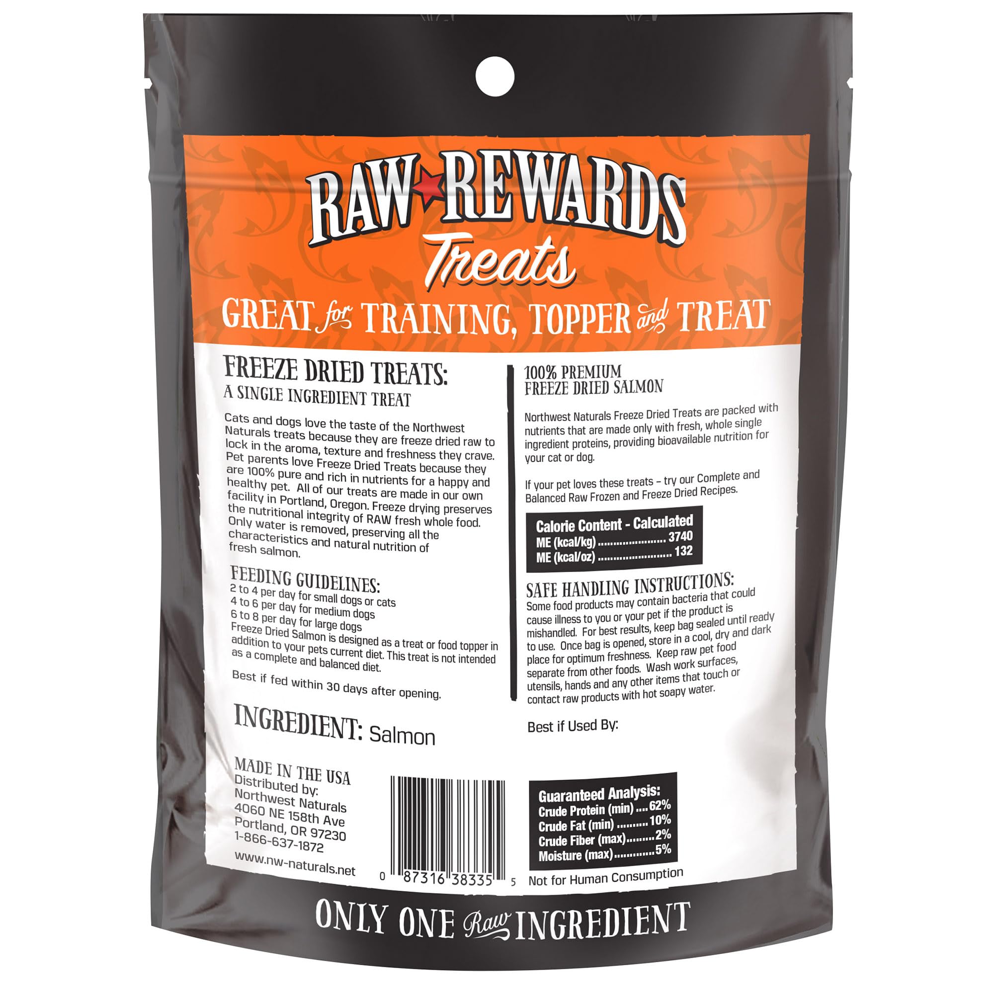 Northwest Naturals Raw Rewards Freeze-Dried Pork Liver Treats for Dogs and Cats - Bite-Sized Pieces - Healthy, 1 Ingredient, Hum