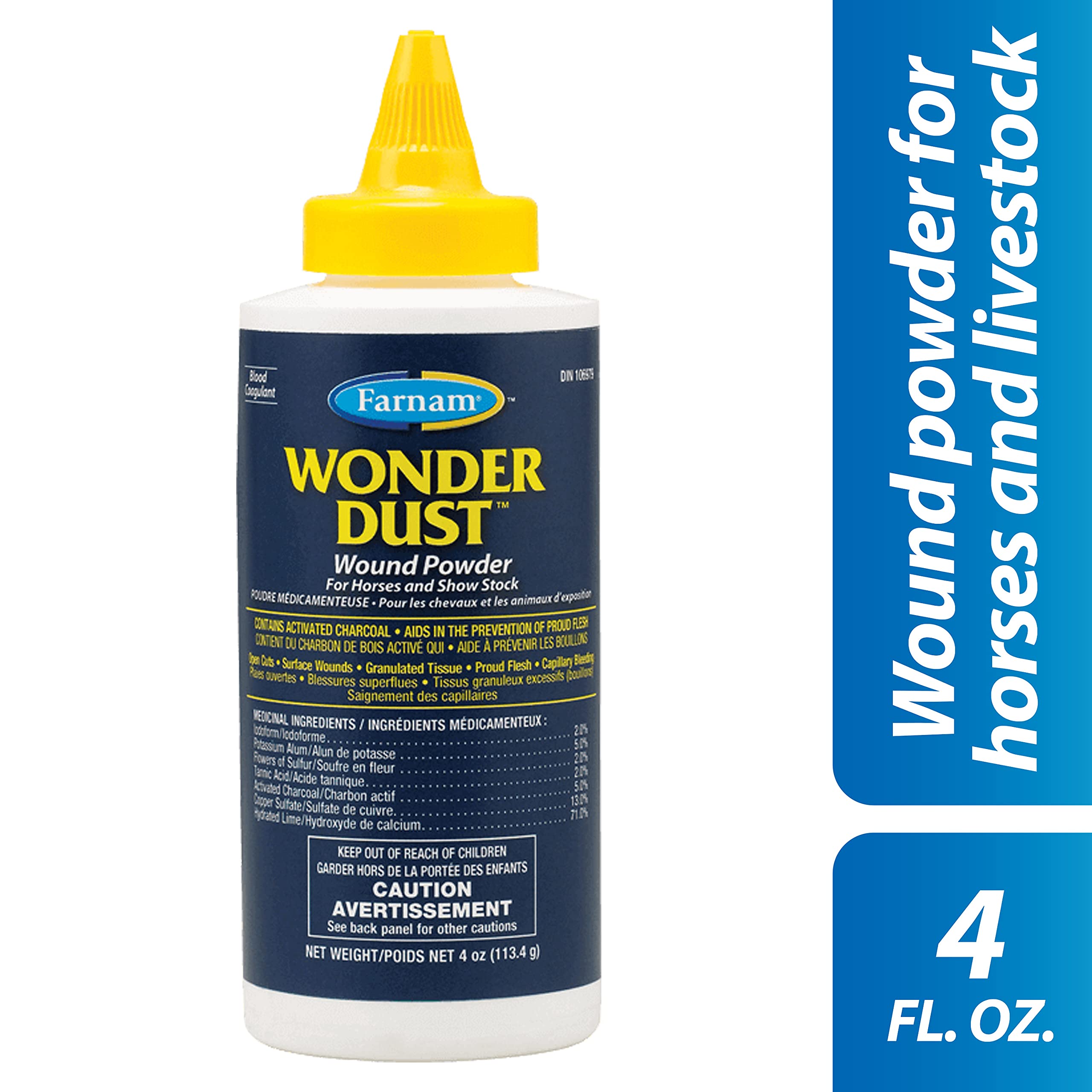 Farnam Wonder Dust Wound Powder for Horses and Show Stock, 4 Ounces