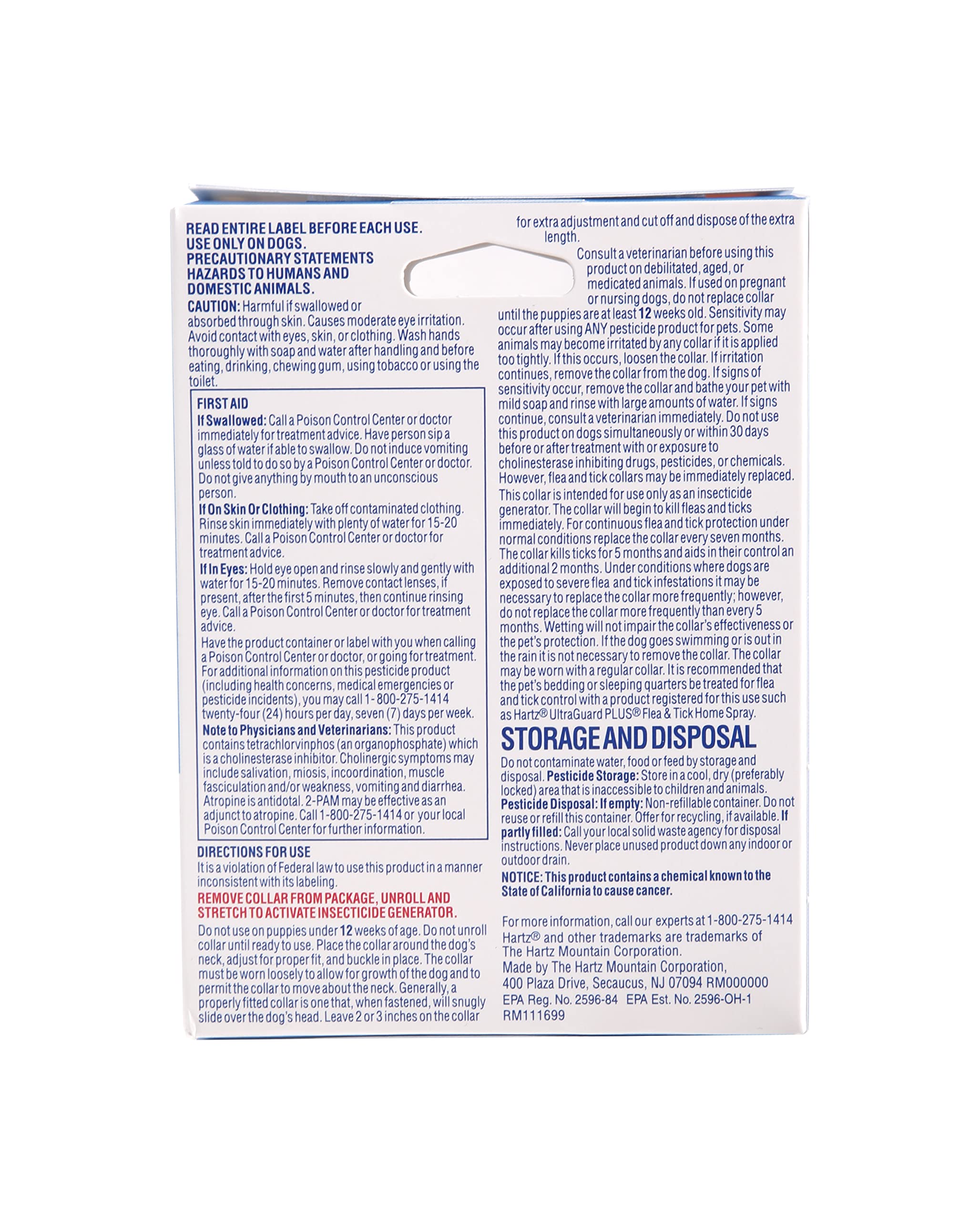 Hartz UltraGuard Flea & Tick Collar for Dogs & Puppies, 7-Month Protection, White, Fits Up to 20 Neck