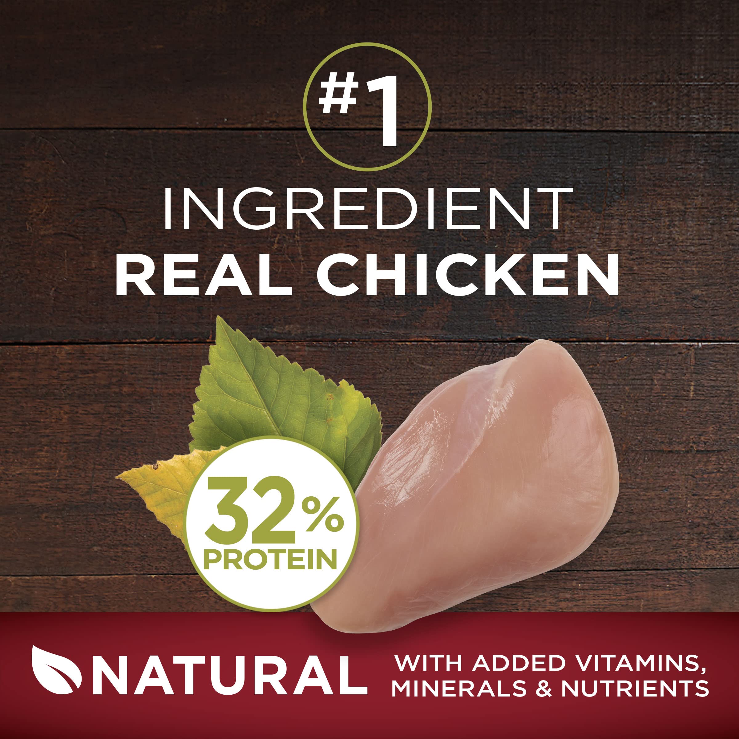Purina ONE True Instinct High Protein Dry Dog Food Formula with Real Chicken and Duck Natural with Added Vitamins and Minerals D