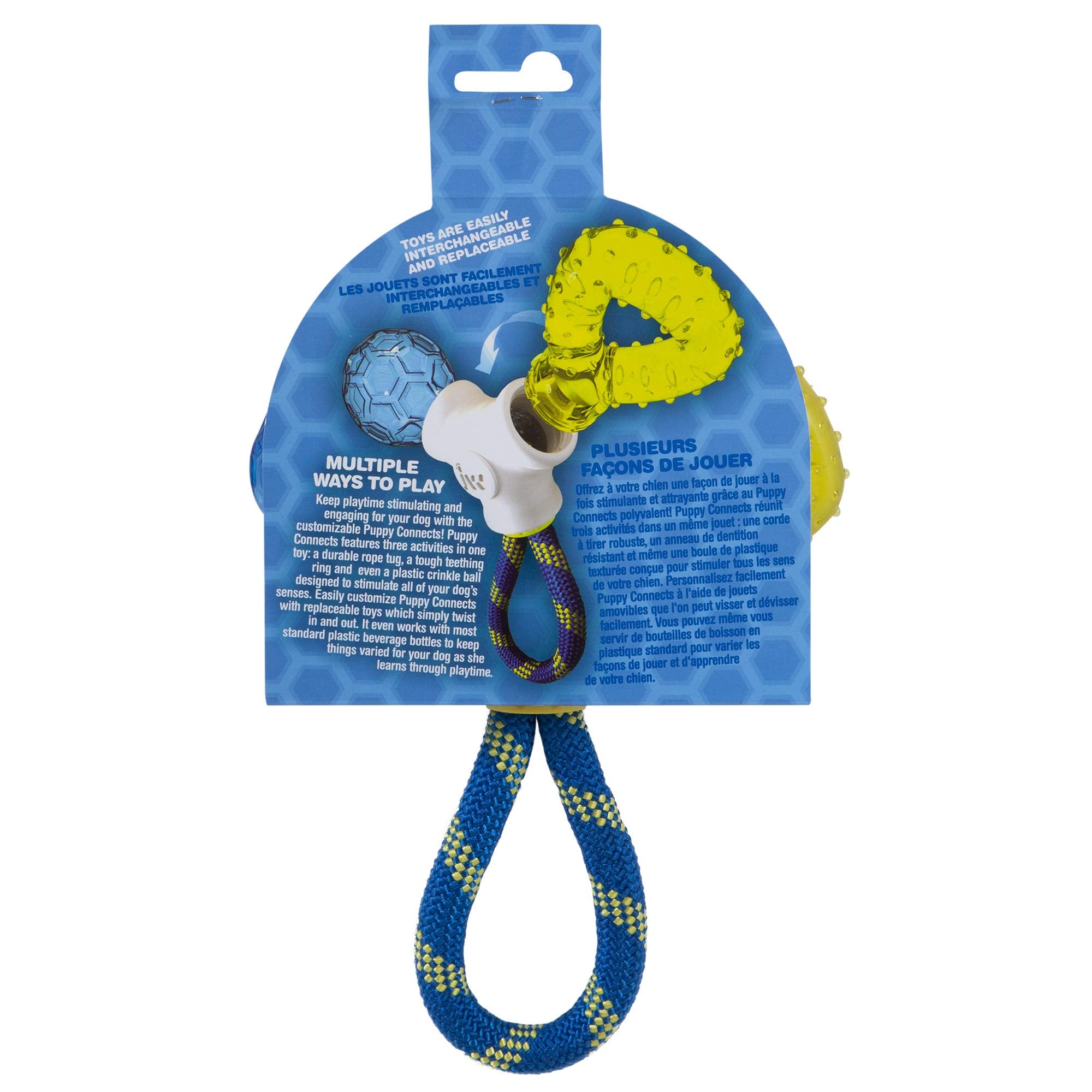 JW Pet Connects 3-in-1 Teething Chew Toy for Puppies