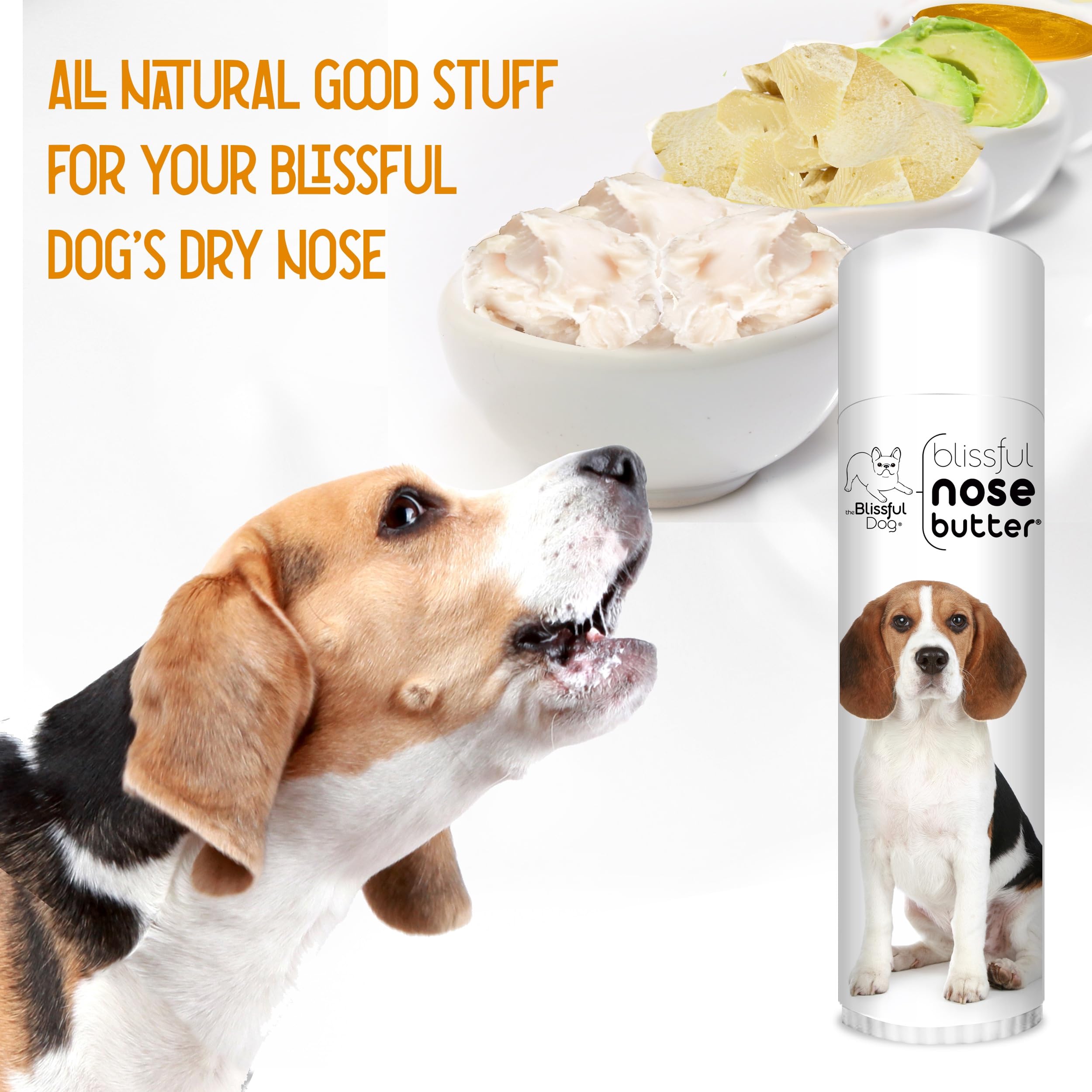 The Blissful Dog Beagle Unscented Nose Butter - Dog Nose Butter, 0.50 Ounce