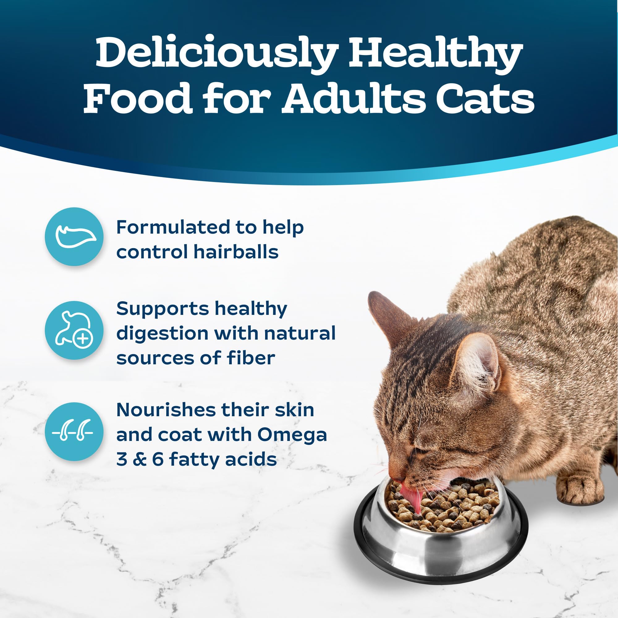 Blue Buffalo Tastefuls Adult Dry Cat Food for Weight Management & Hairball Control, Made in the USA with Natural Ingredients, Ch