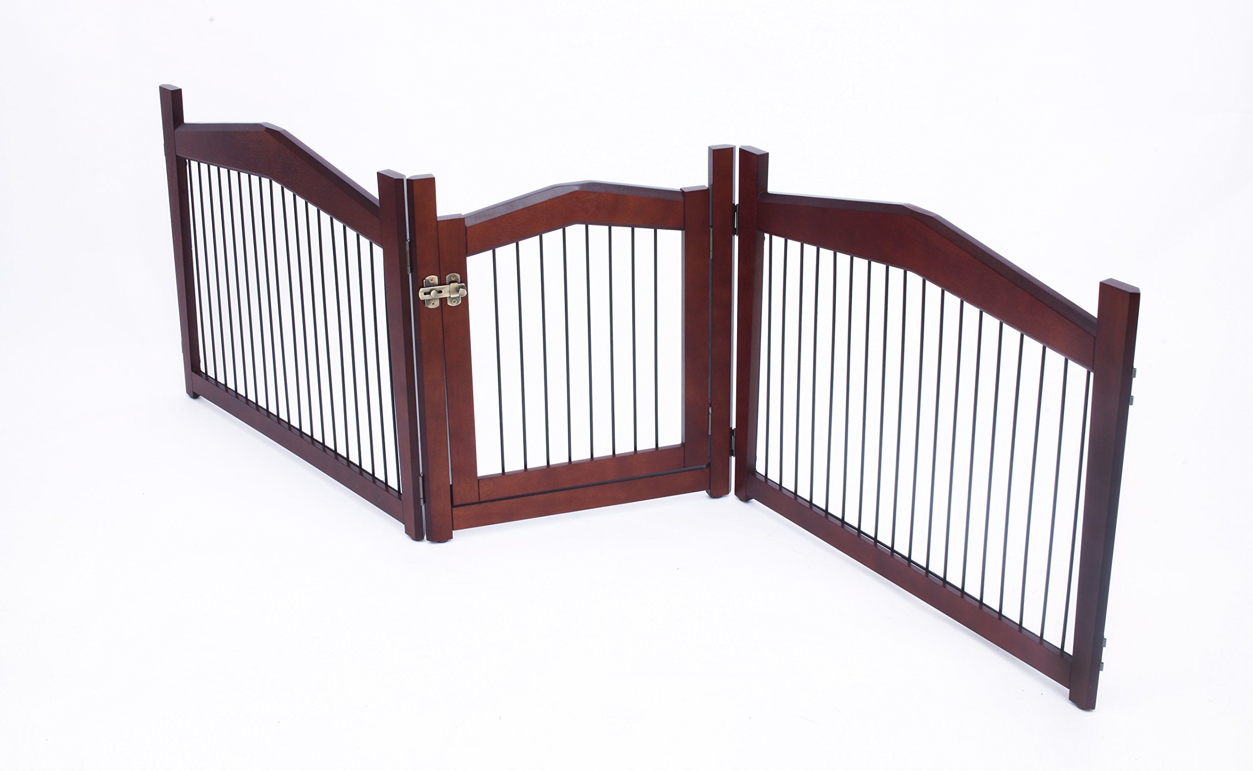 Merry Pet 2-In-1 Configurable Pet Crate And Gate, Brown, Large