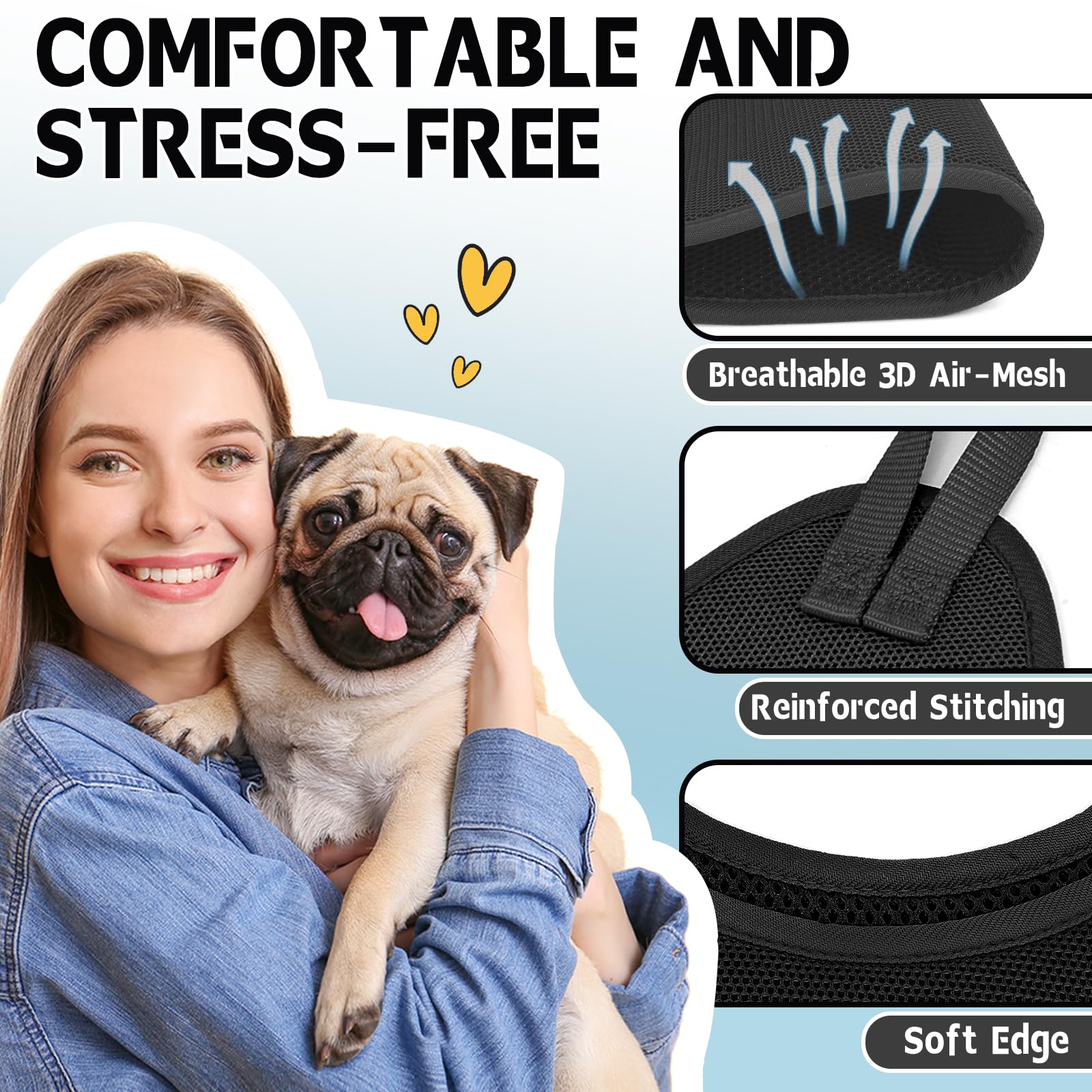 Supet Dog Grooming Hammock Harness For Cats & Dogs, Relaxation Dog Sling For Nail Trimming, Restraint Hanging Harness For Clippi