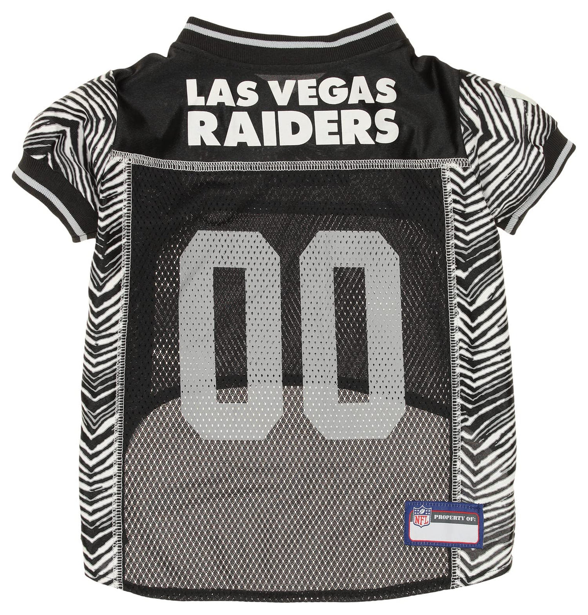 Zubaz Nfl Team Pet Jersey For Dogs, Las Vegas Raiders, Medium