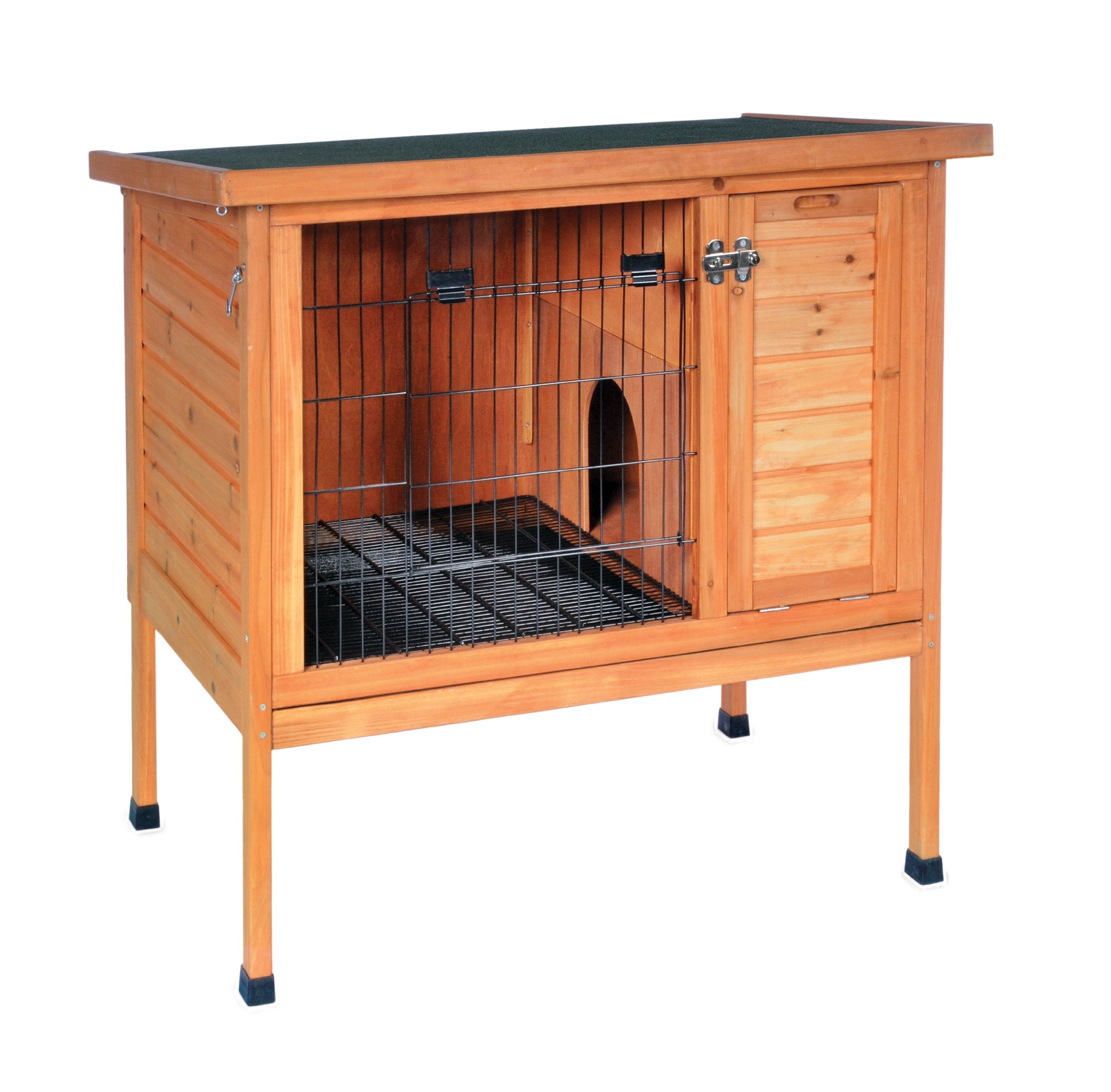 Prevue Hendryx, Stained Wood Prevue Pet Products Small 460 Rabbit Hutch, 36.0' L X 24.0' W X 35.5' H