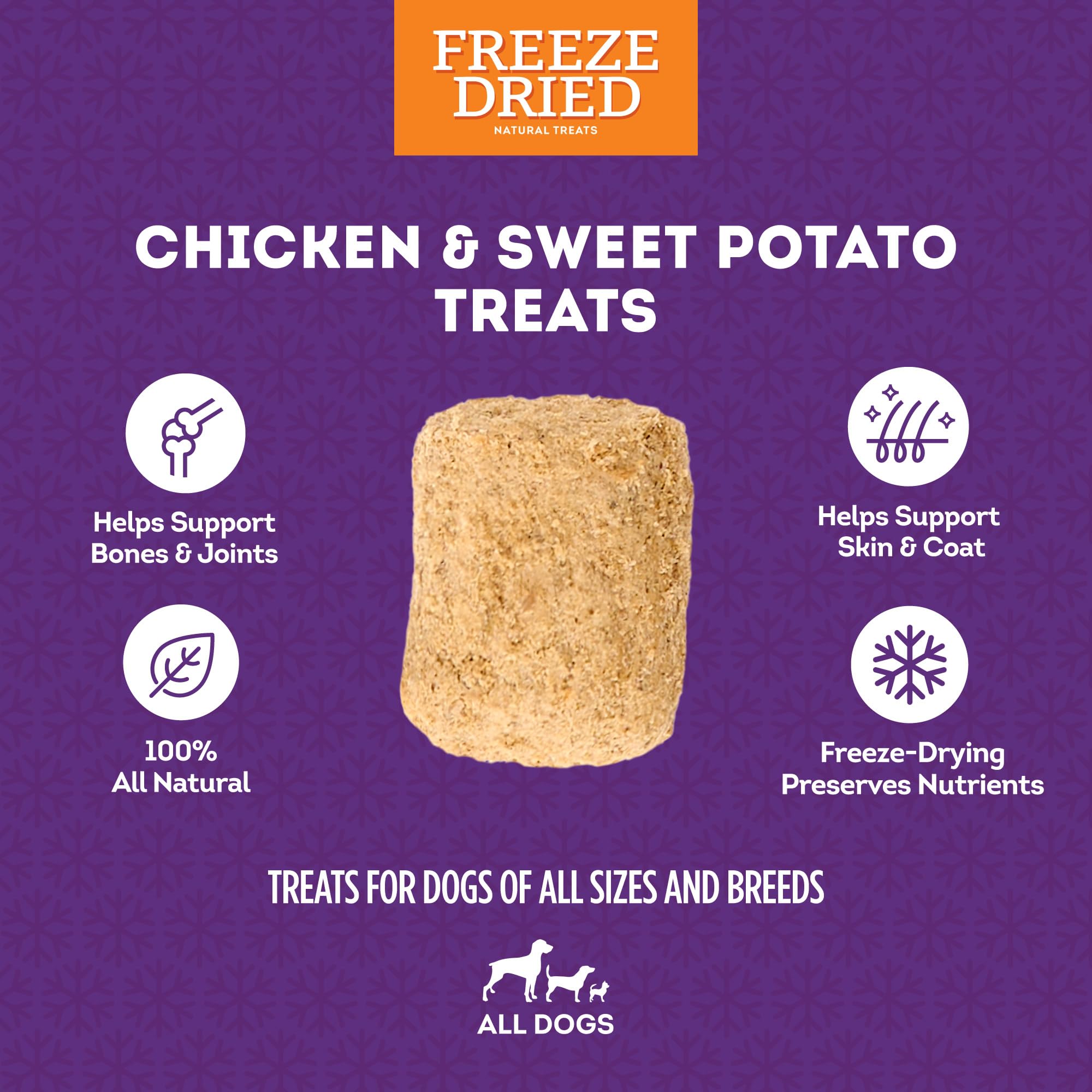 Treatly Freeze Dried Chicken & Sweet Potato w/Collagen Dog Treats - 3oz/1 Pack