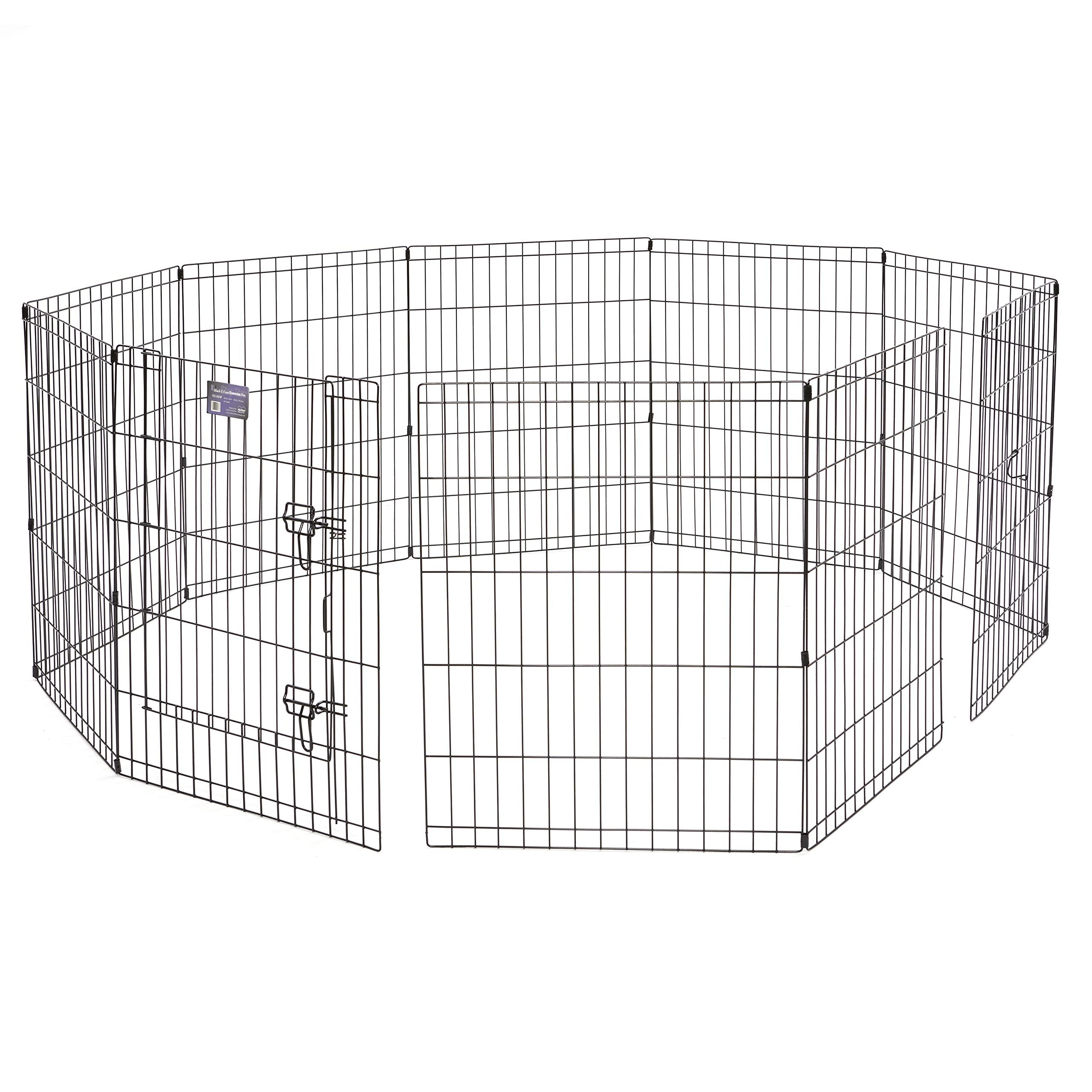 Midwest Homes For Pets Universal Pet Playpen 2-Panel Extension Kit | Fits Metal 30-Inch Dog Pens | Kit Measures, 24X30 Inch (Pac