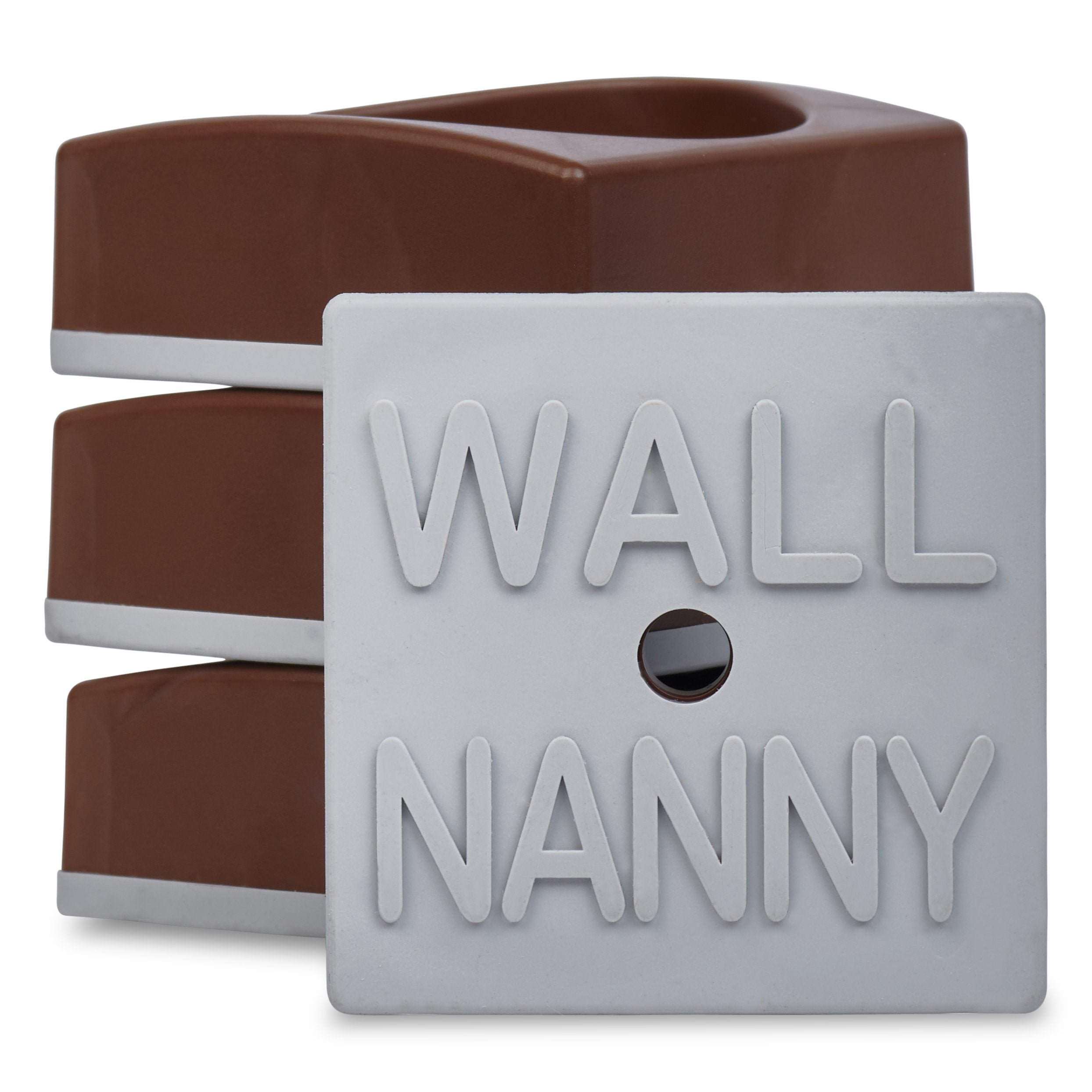 Wall Nanny Mini (4 Pack - Made in USA) Smallest Low-Profile Wall Protector for Baby Gates - Perfect in Doorways - Best Saver Cup