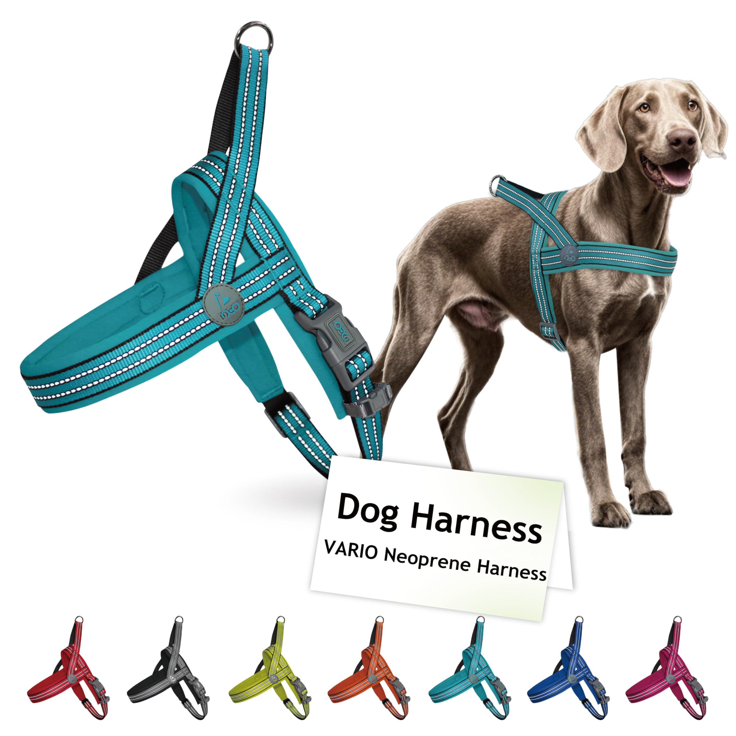Doco No-Pull Dog Harness Halter Reflective Easy-Control Harness For Training, Walking, And Preventing Pulling, Ideal For X-Large