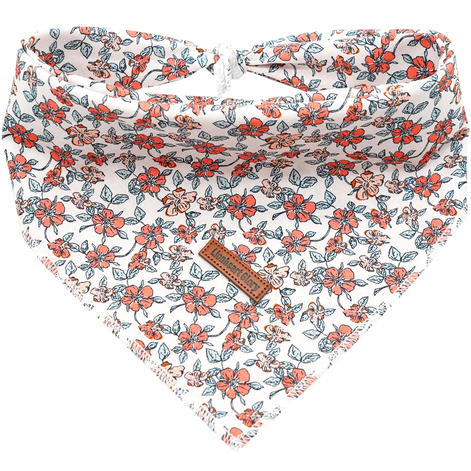 Lionheart Glory Dog Bandana - Washable Soft Scarf, Fall Bib For Small To Large Puppies - Adjustable Square Bandana For Boys And 