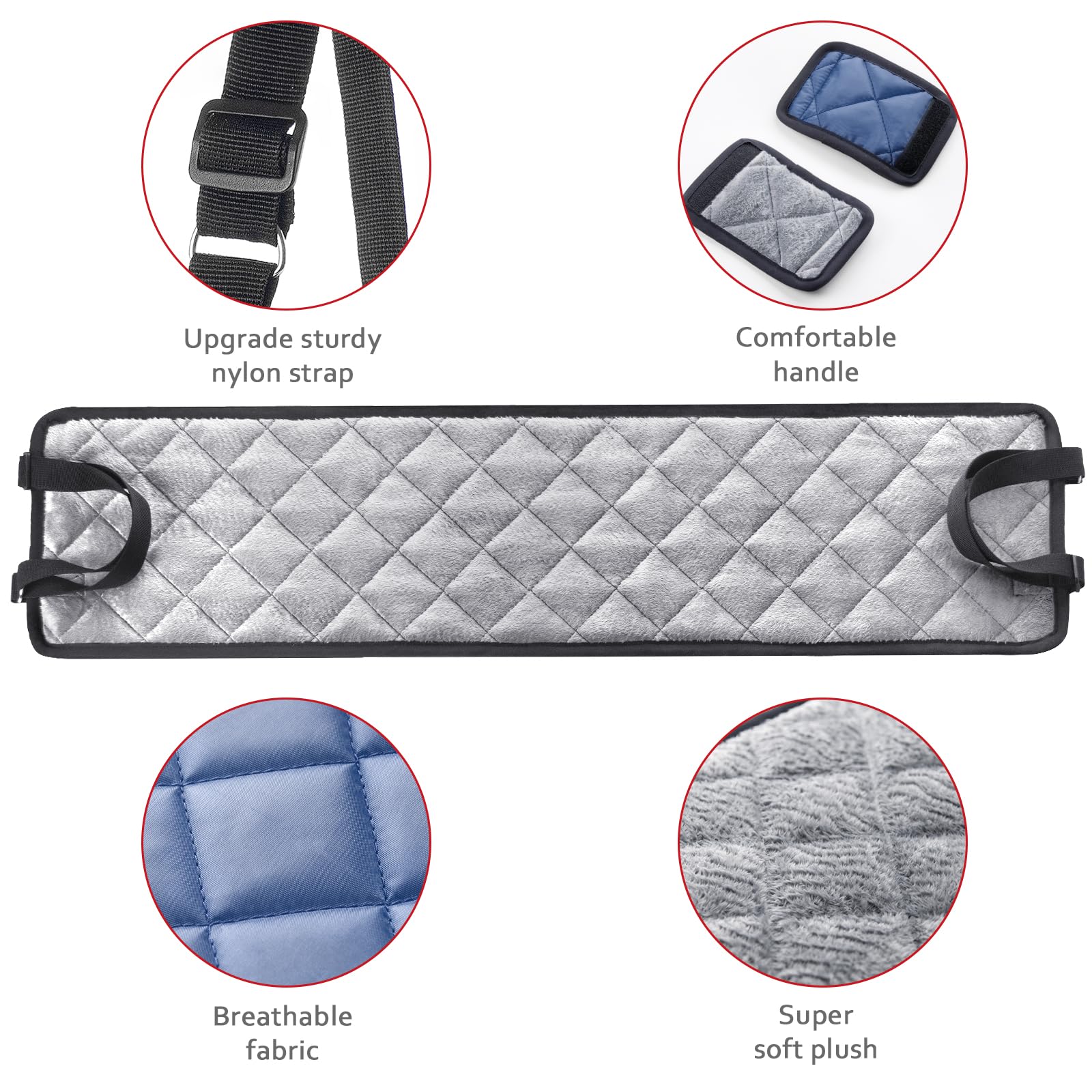 Adjustable Dog Sling Dog Lift Harness For Large Dogs, Hind Leg Support Portable Soft Lift Support And Rehab Harness For Weak Rea