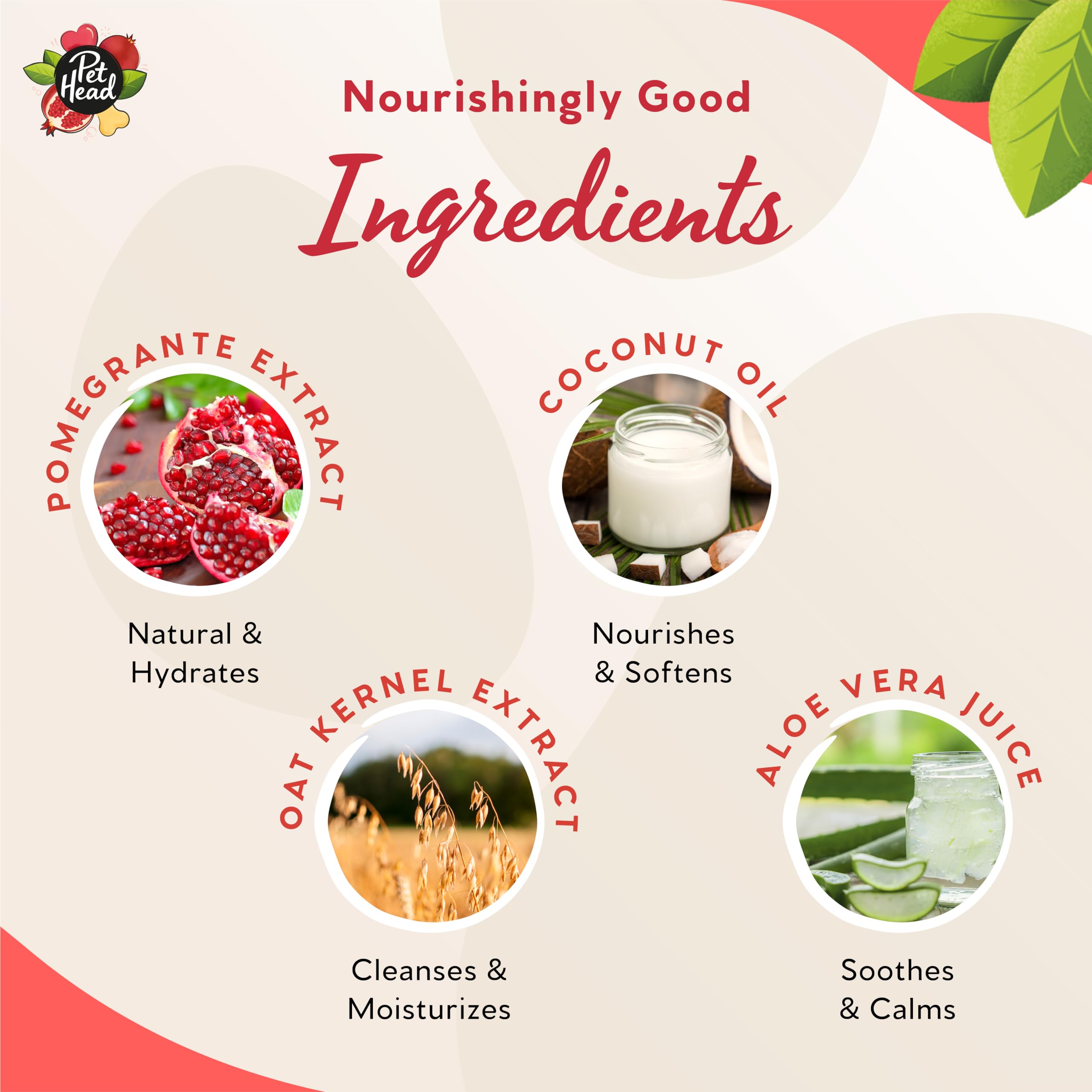 Pet Head Pomegranate Shampoo Bar For Dogs | 3In1 Cleanses, Hydrates & Nourishes All Dog Coats | With Oat Kernel Extract & Coconut Oil | Free Of Parabens & Sulphates | Gentle Formula For Puppies | 3Oz