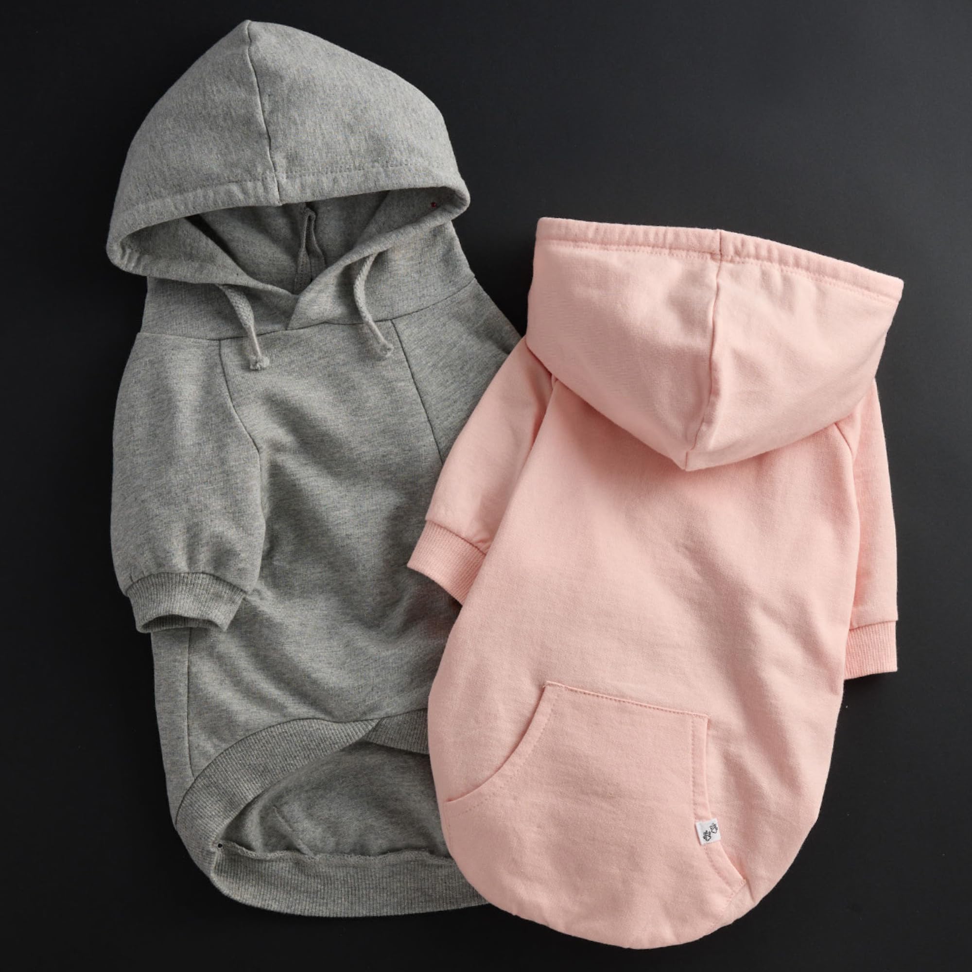 Pet Passion 100% Organic Cotton Dog Hoodie Pet Coat for Small, Medium and Large Dogs, Pink, XX-Small
