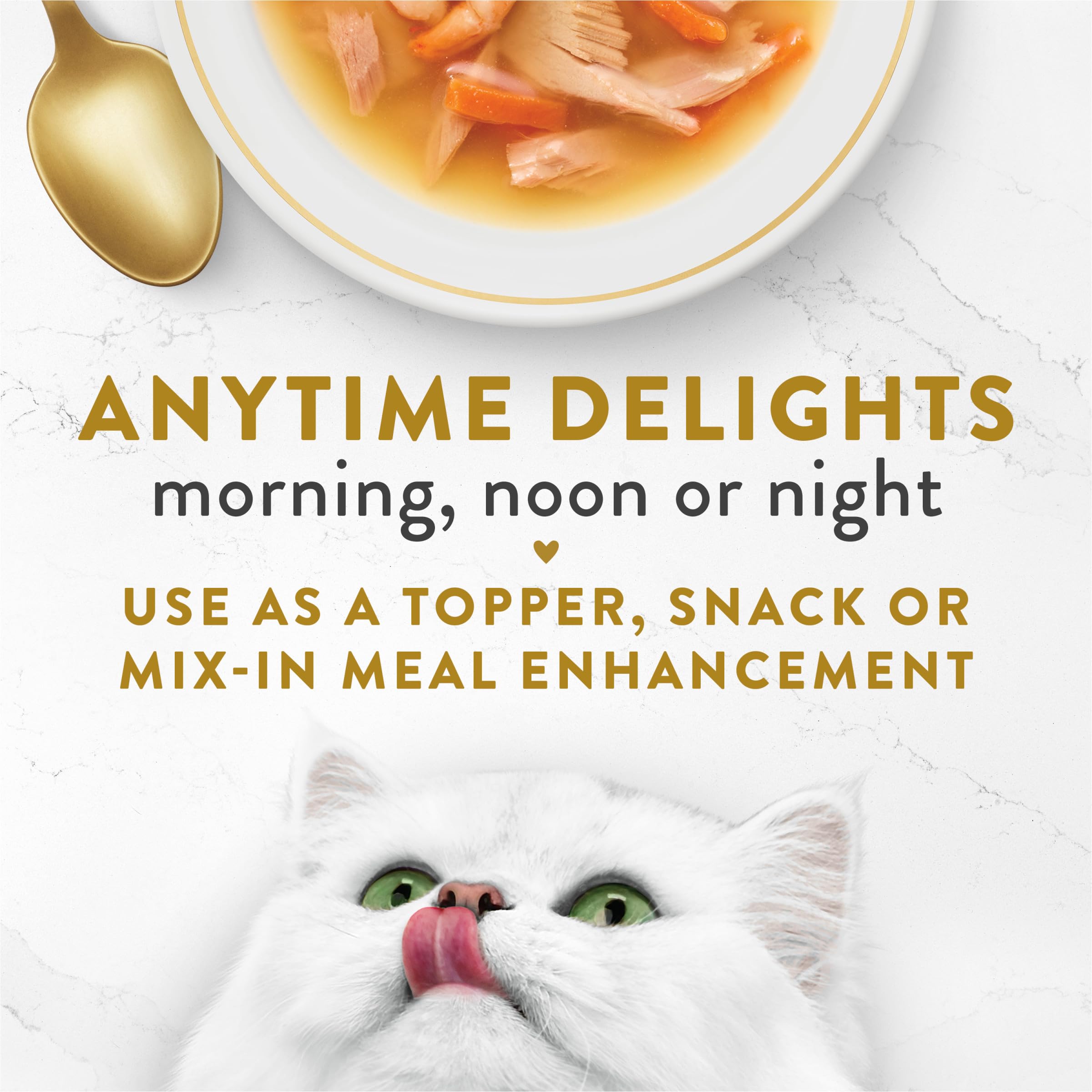 Purina Fancy Feast Limited Ingredient Wet Cat Food Complement, Broths With Tuna, Shrimp & Whitefish - (Pack of 16) 1.4 oz. Pouch