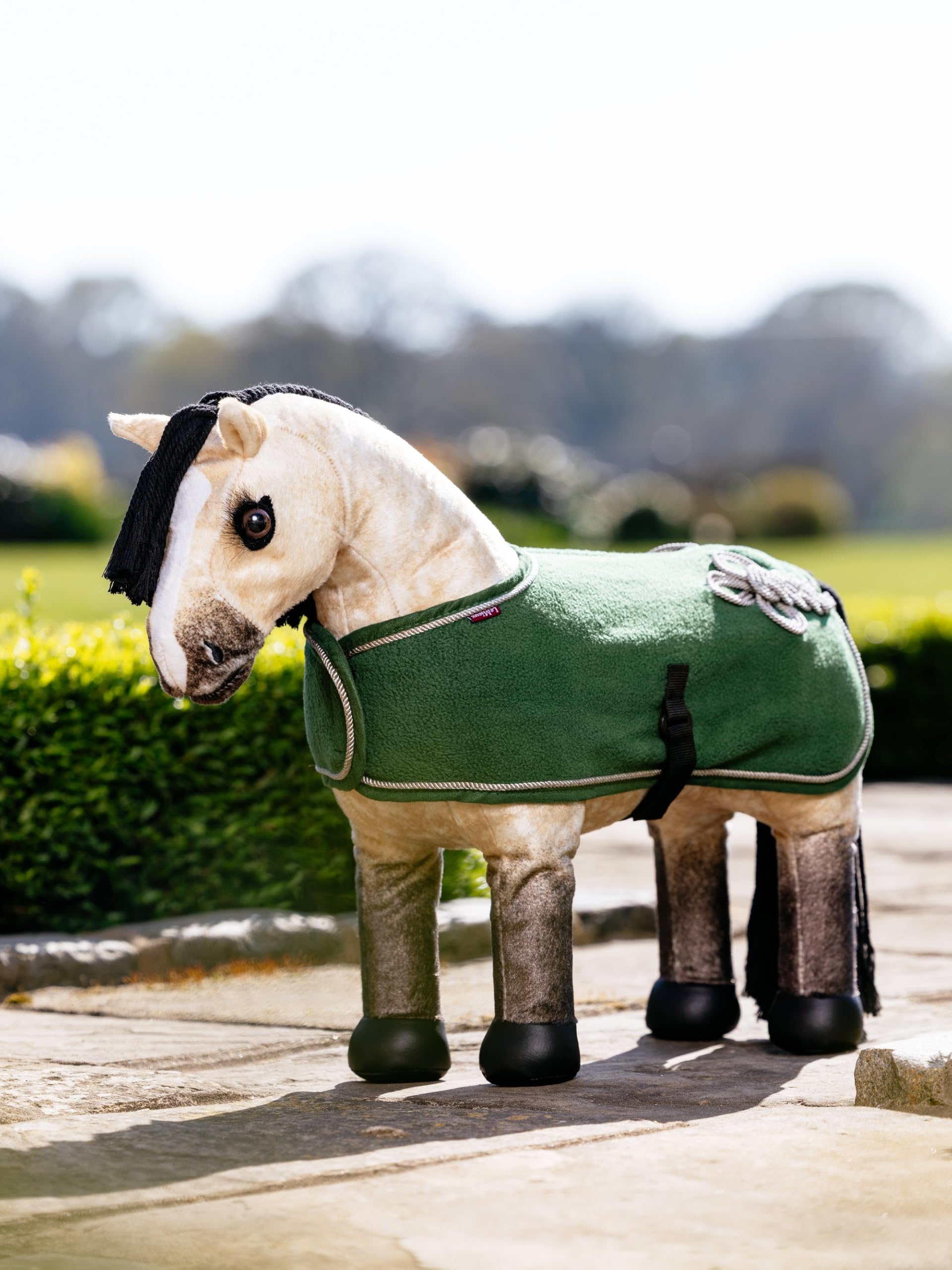 Lemieux Toy Pony Show Blanket - Quality Fleece Rug - Eduational Toy - Suitable For Ages 3+ Hunter Green