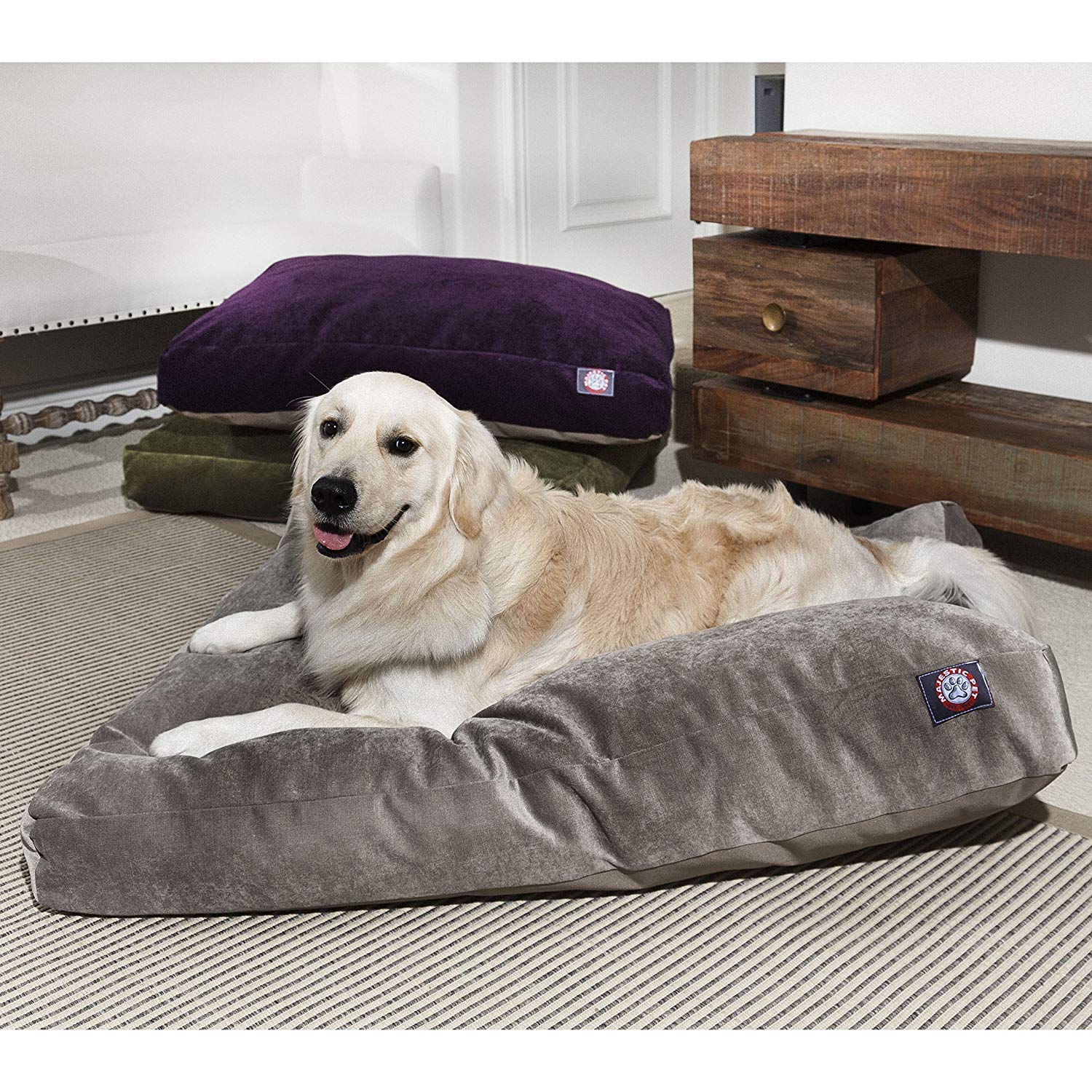 Orange Villa Collection Large Rectangle Pet Dog Bed