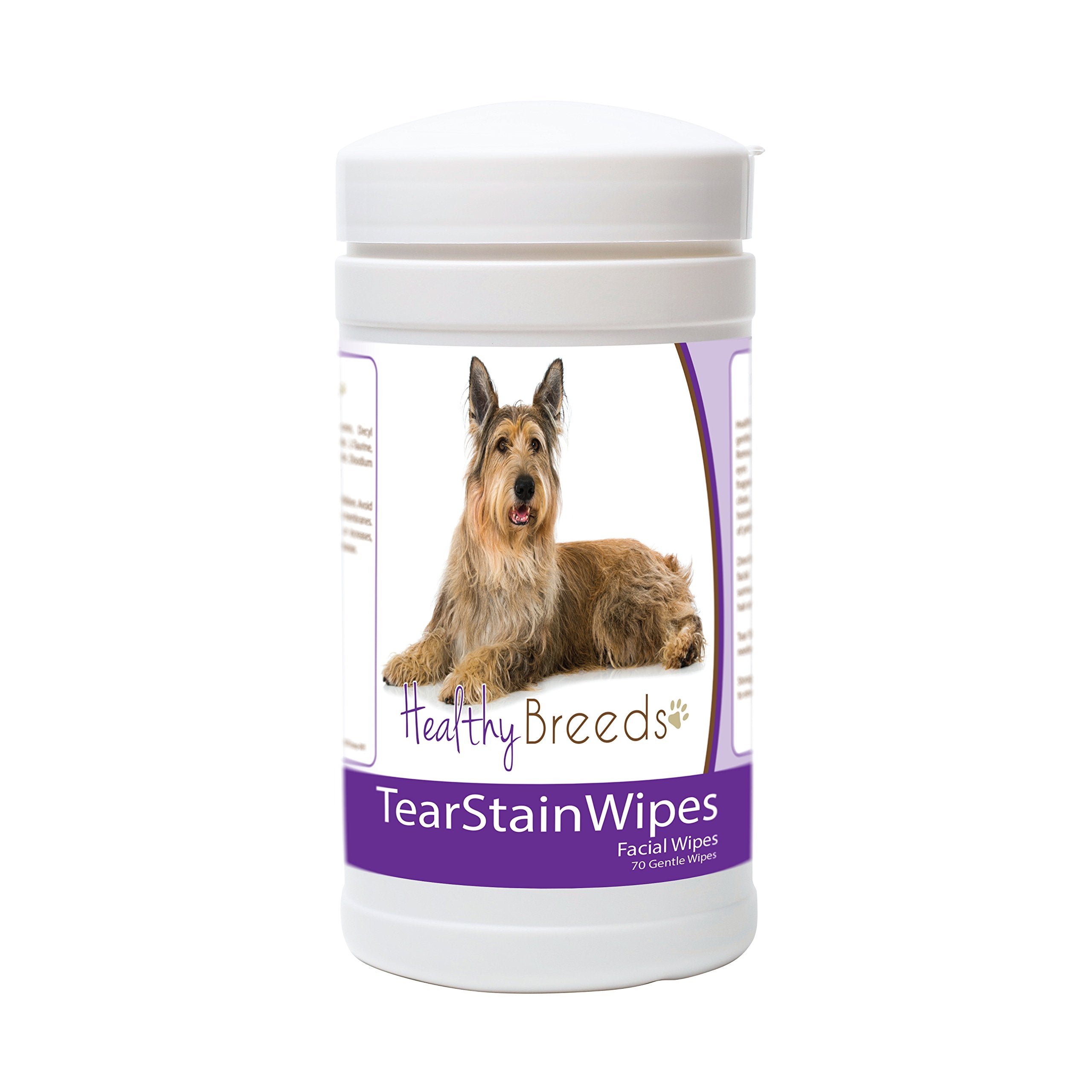 Healthy Breeds Berger Picard Tear Stain Wipes 70 Count