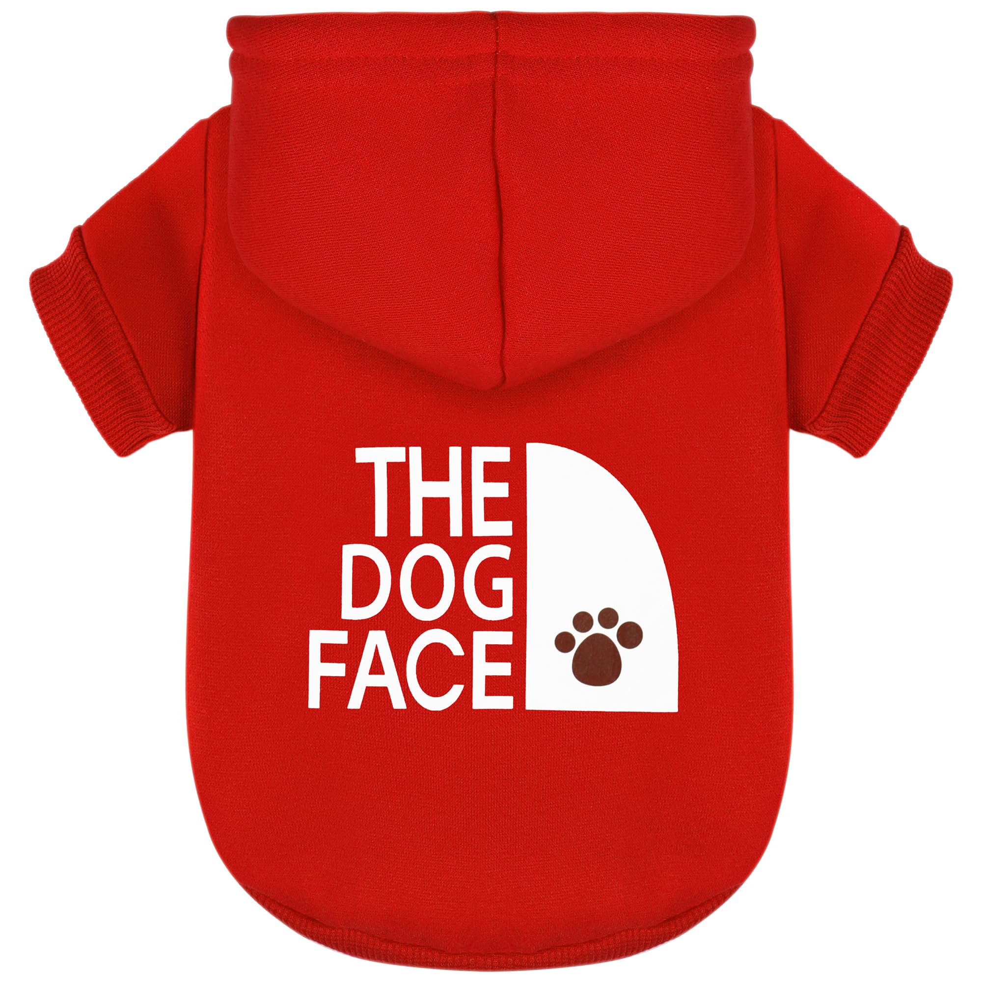 Paiaite Red Chihuahua Dog Hoodie: Keep Your Pup Warm And Stylish With A 'The Dog Face' Printed Sweatshirt, Pet Clothes, And Swea