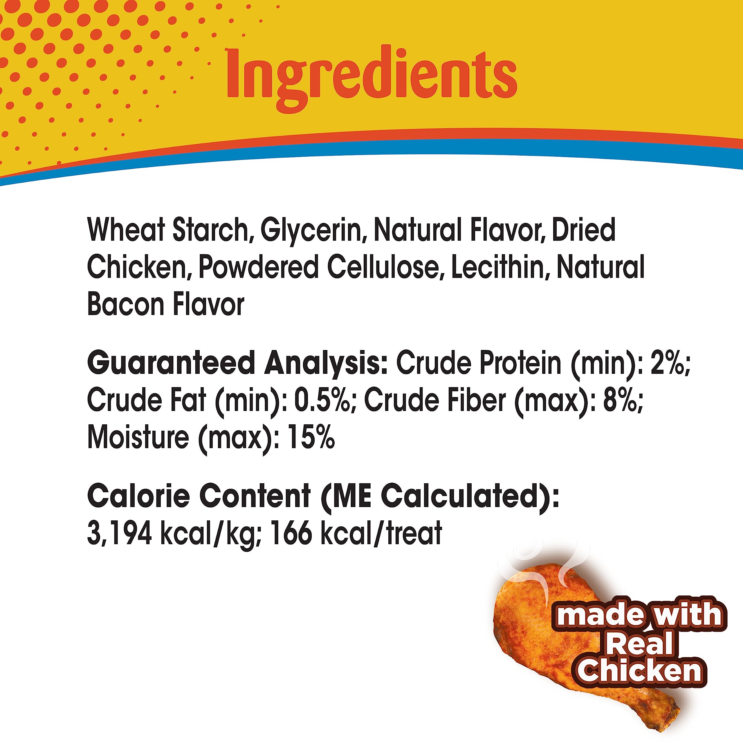 Nylabone Nubz Chicken Dog Treats I All Natural Edible Chew Treats for Dogs l Made in USA l 18 Pack Large - Up to 50 lbs.