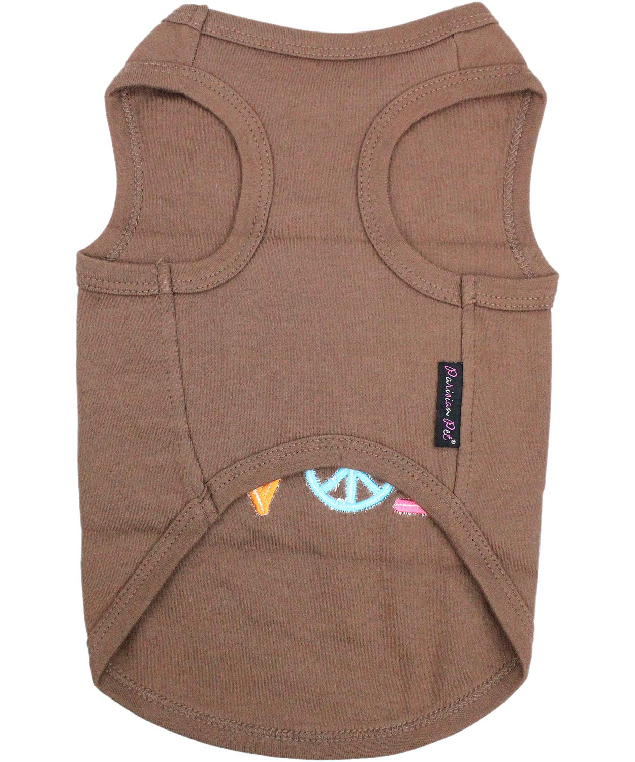 Parisian Pet Peace Love Dog T-Shirt, Small