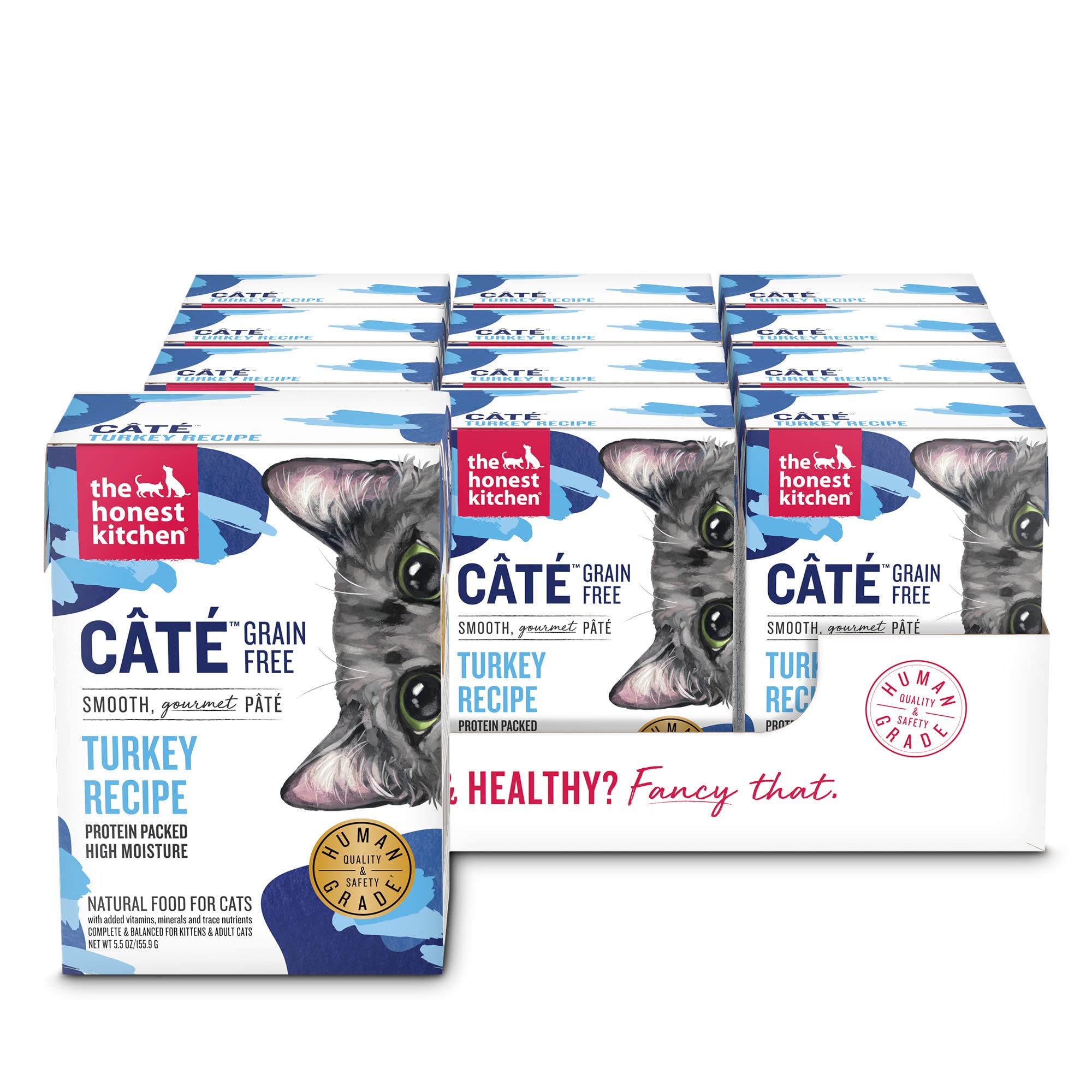 The Honest Kitchen Ct   Grain Free Turkey Pt   Wet Cat Food, 5.5 oz (Pack of 12)