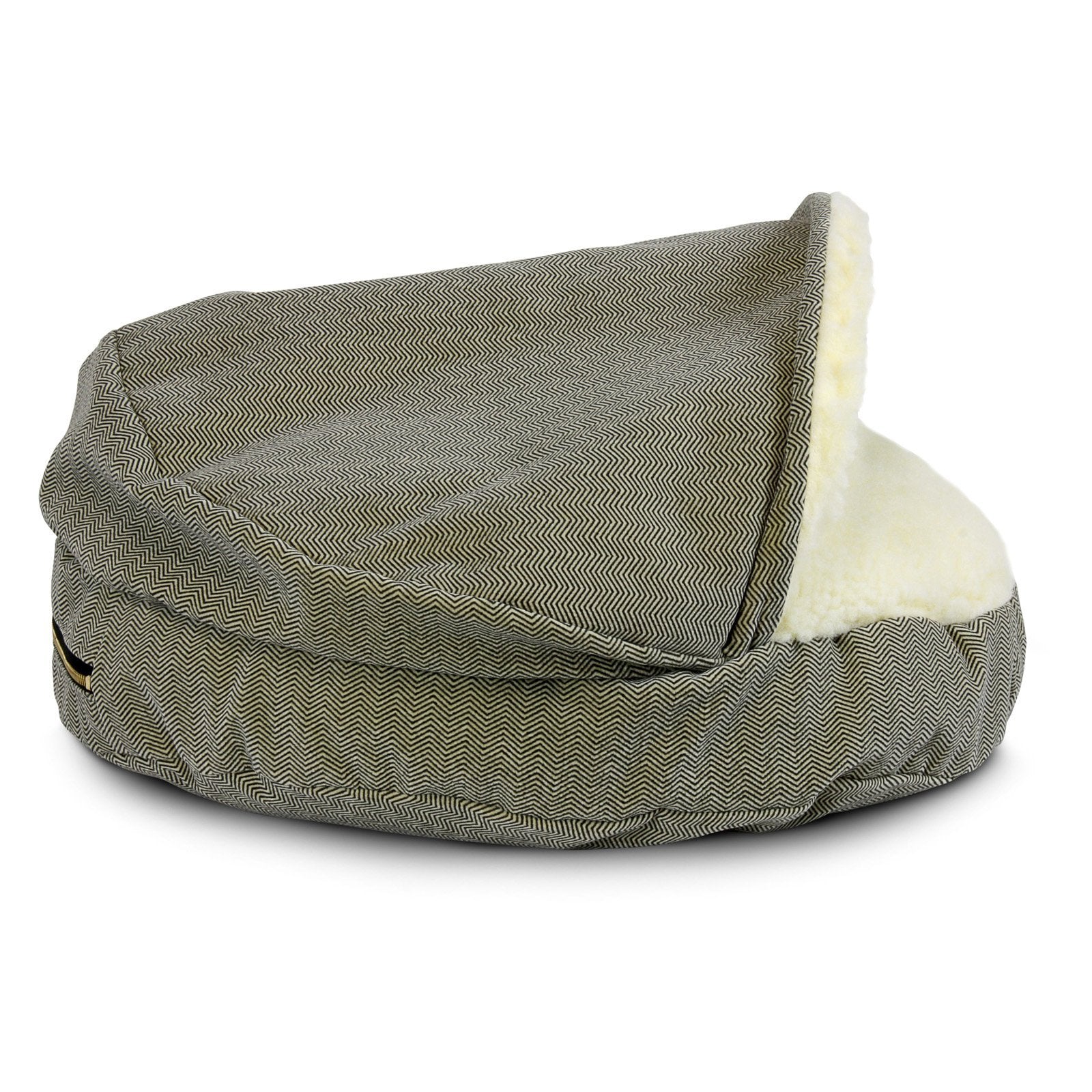 Snoozer Luxury Orthopedic Cozy Cave Pet Bed, Large, Olive