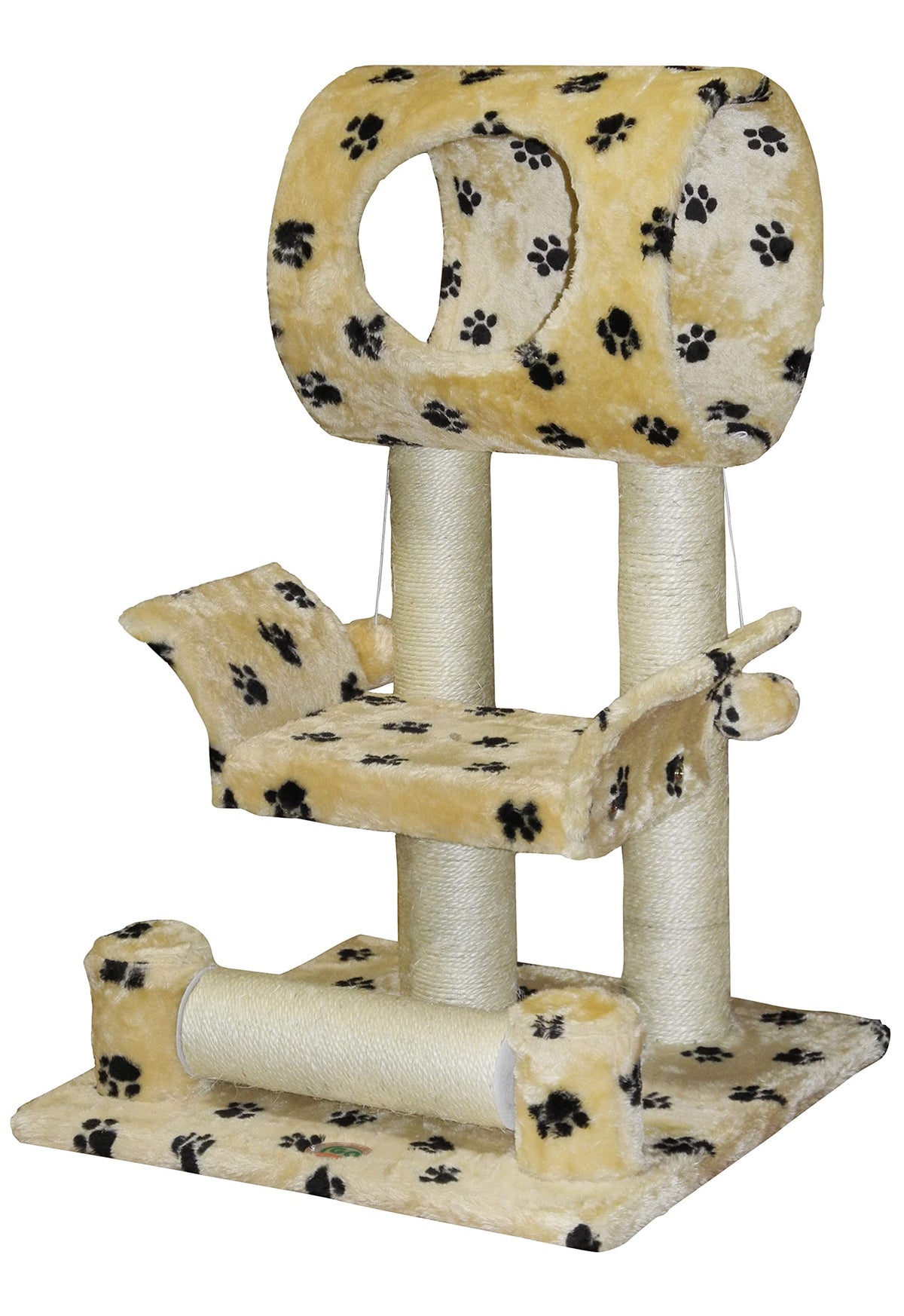 Go Pet Club Cat Tree Condo House Furniture, 28-Inch, Paw Print