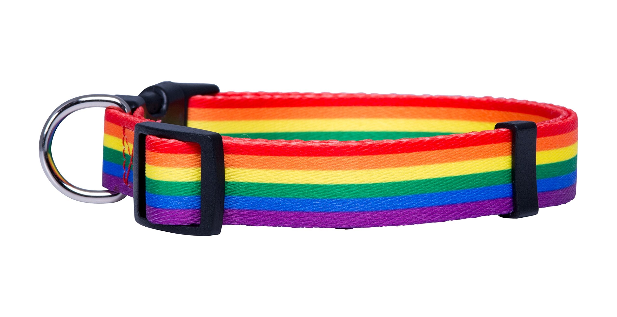 Native Pup Rainbow Flag Dog Collar Gay Pride Stuff For Parade, Lgbtq Flags Equality Pet Apparel Decor Gift And Lgbt Ally Accessories (Large)