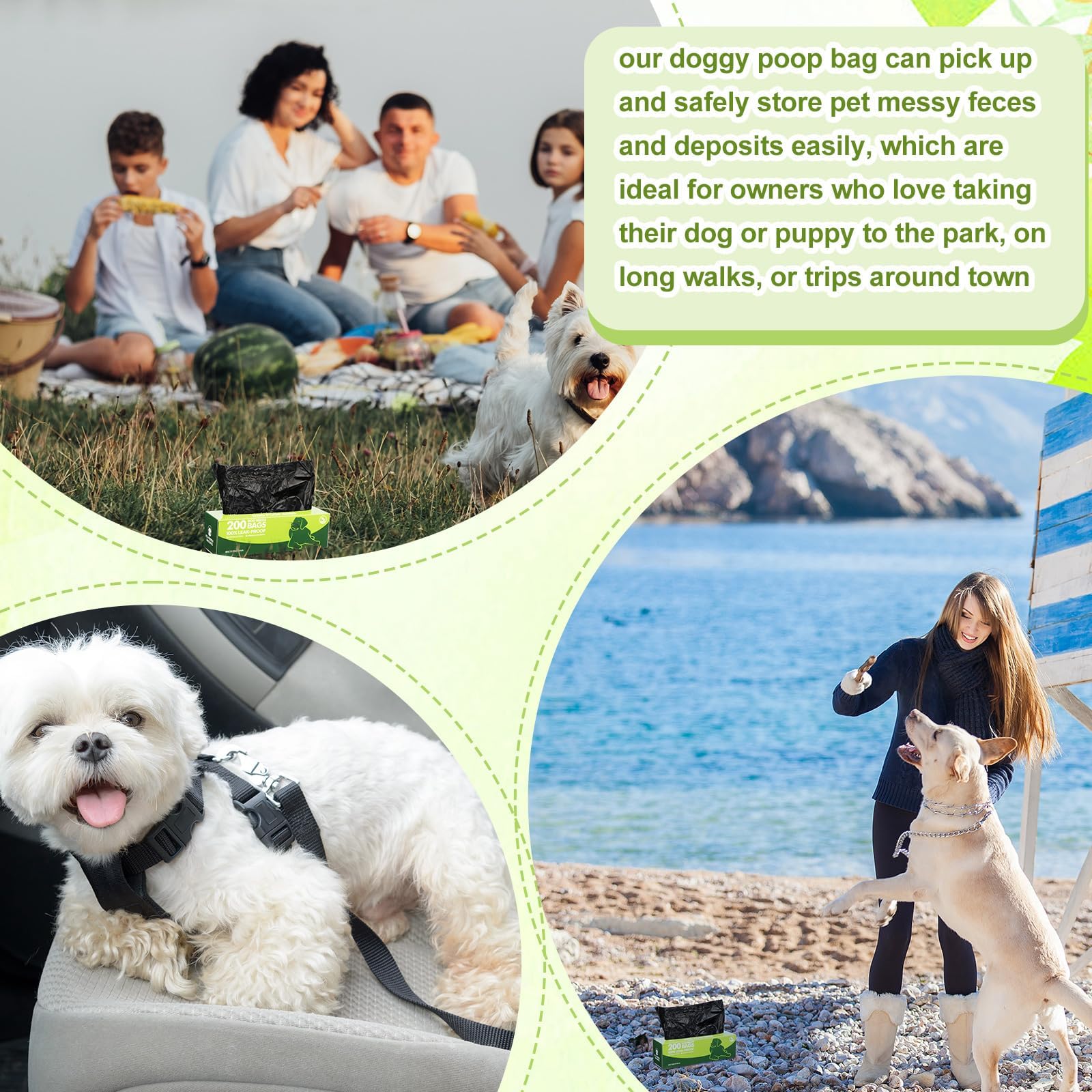 Sherr 15 Boxed Rolls 3000 Counts Dog Poop Bags Bulk Leak Proof Dog Waste Bags Doggy Poop Bags Pet Waste Bags For Puppy Pets Outd