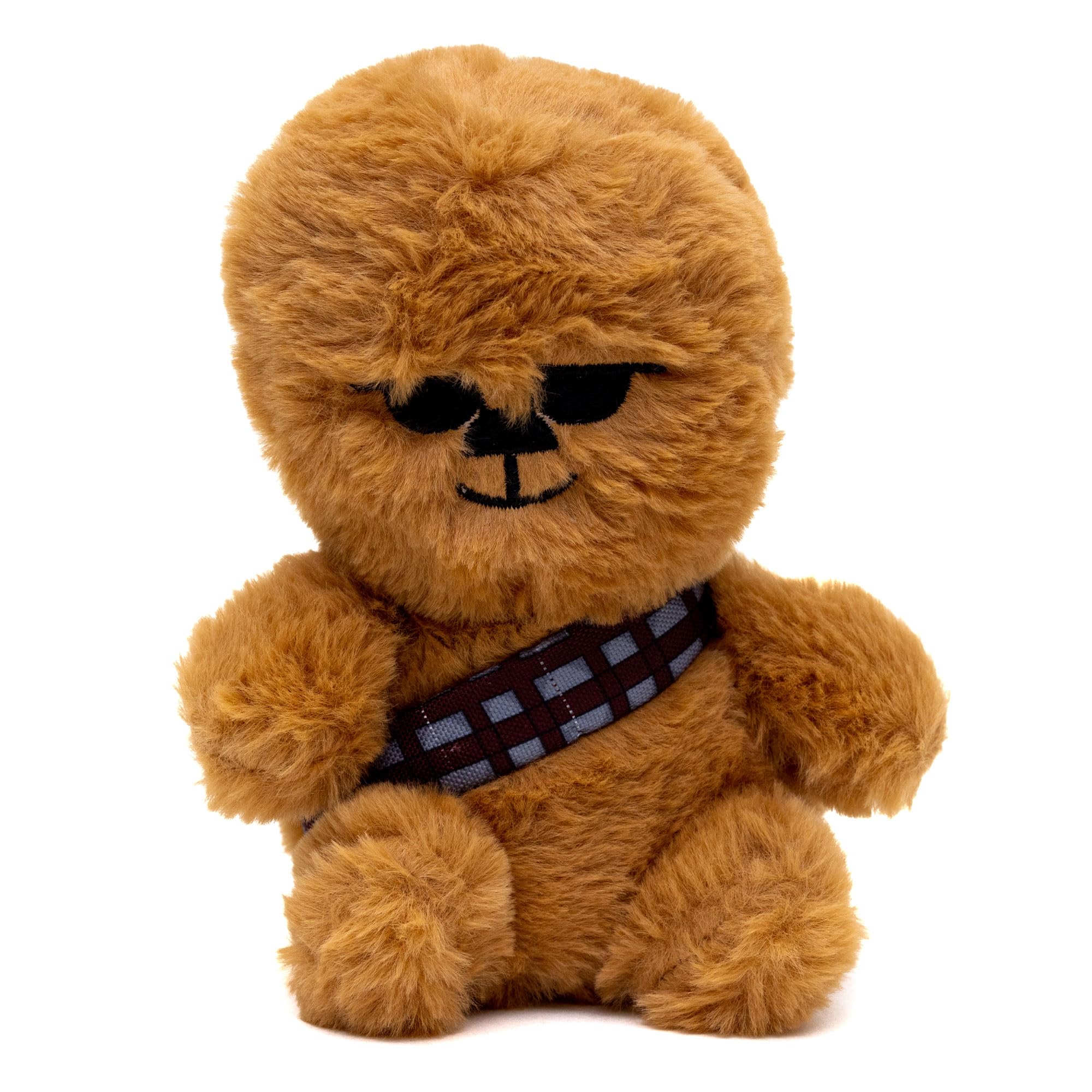 Star Wars Squeaky Plush Dog Toy for Large, Medium & Small Dogs, Chibi Chewbacca Sitting Pose, 4.5 x 6