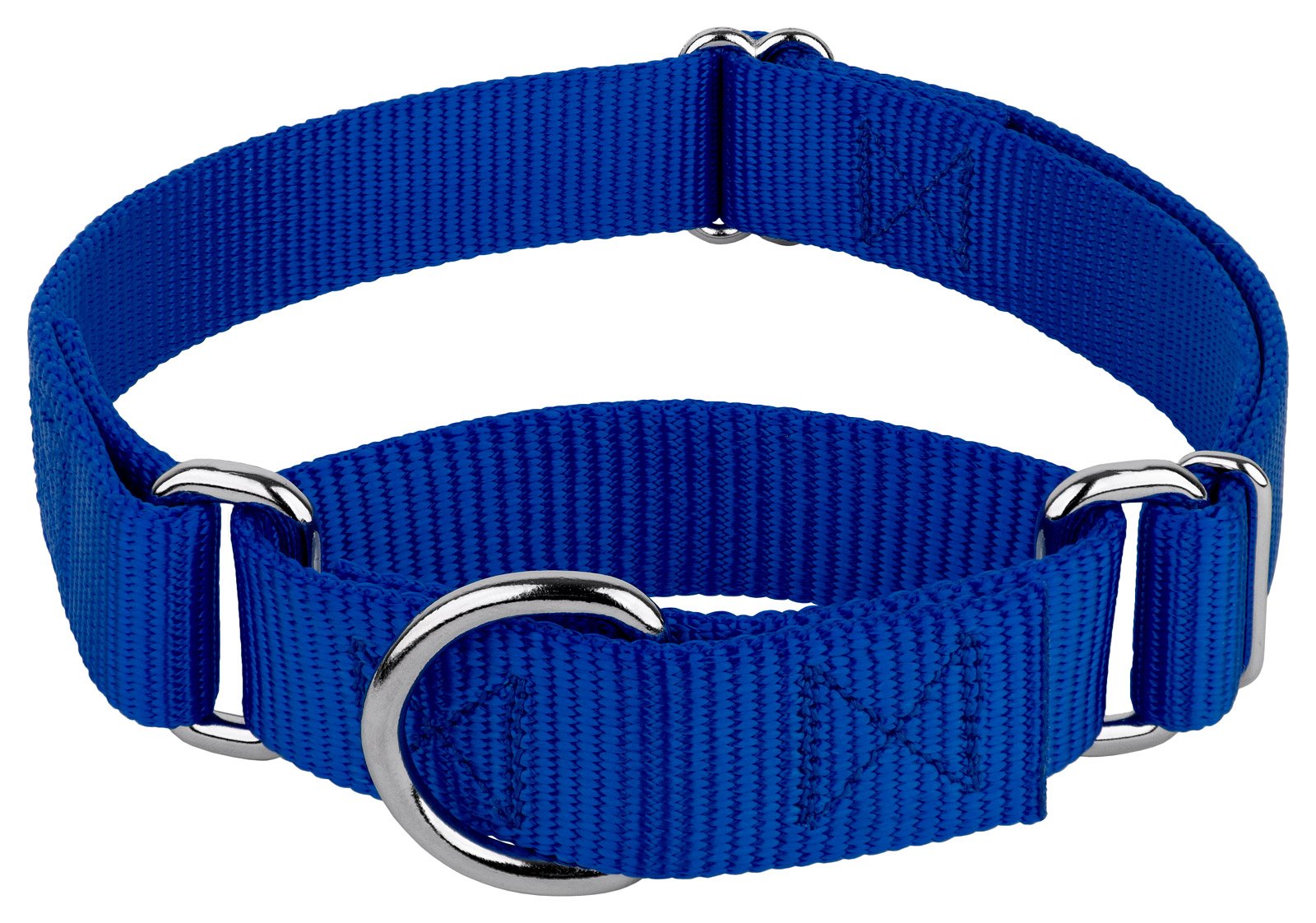 Country Brook Petz - Royal Blue Martingale Heavy Duty Nylon Dog Collar - 21 Vibrant Color Options (1 Inch Width, Extra Large)