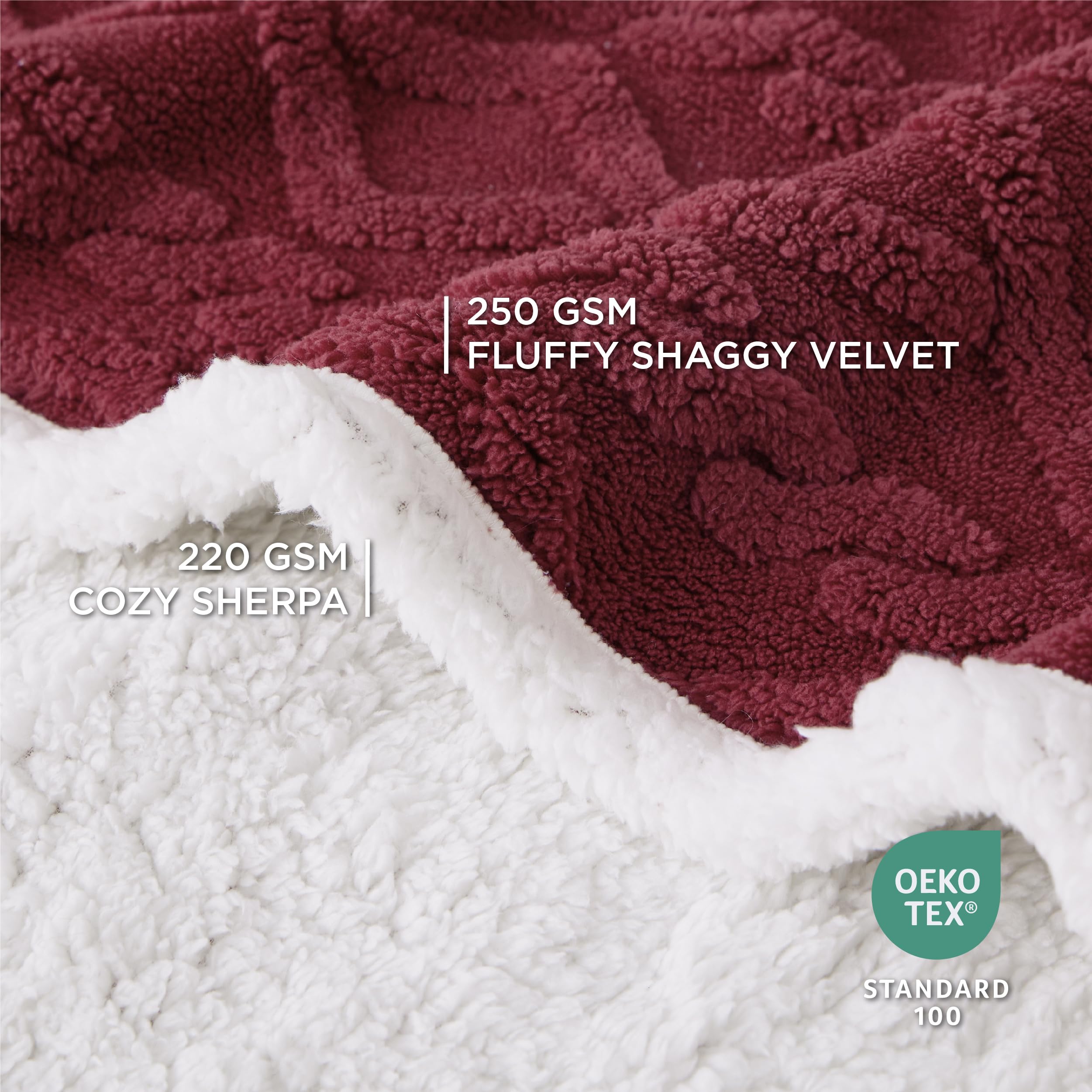 Bedsure Waterproof Dog Blankets For Large Dogs - Pet Blanket For Bed Couch Protector Washable, Premium Jacquard Coral Fleece Cat