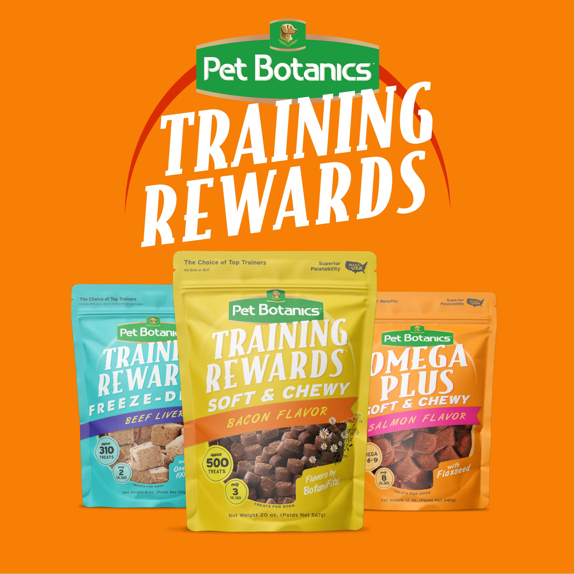 Pet Botanics Training Rewards Treats for Dogs, Made with Real Pork Liver, Focuses, Motivates, Rewards, Speeds Up Learning Curve,