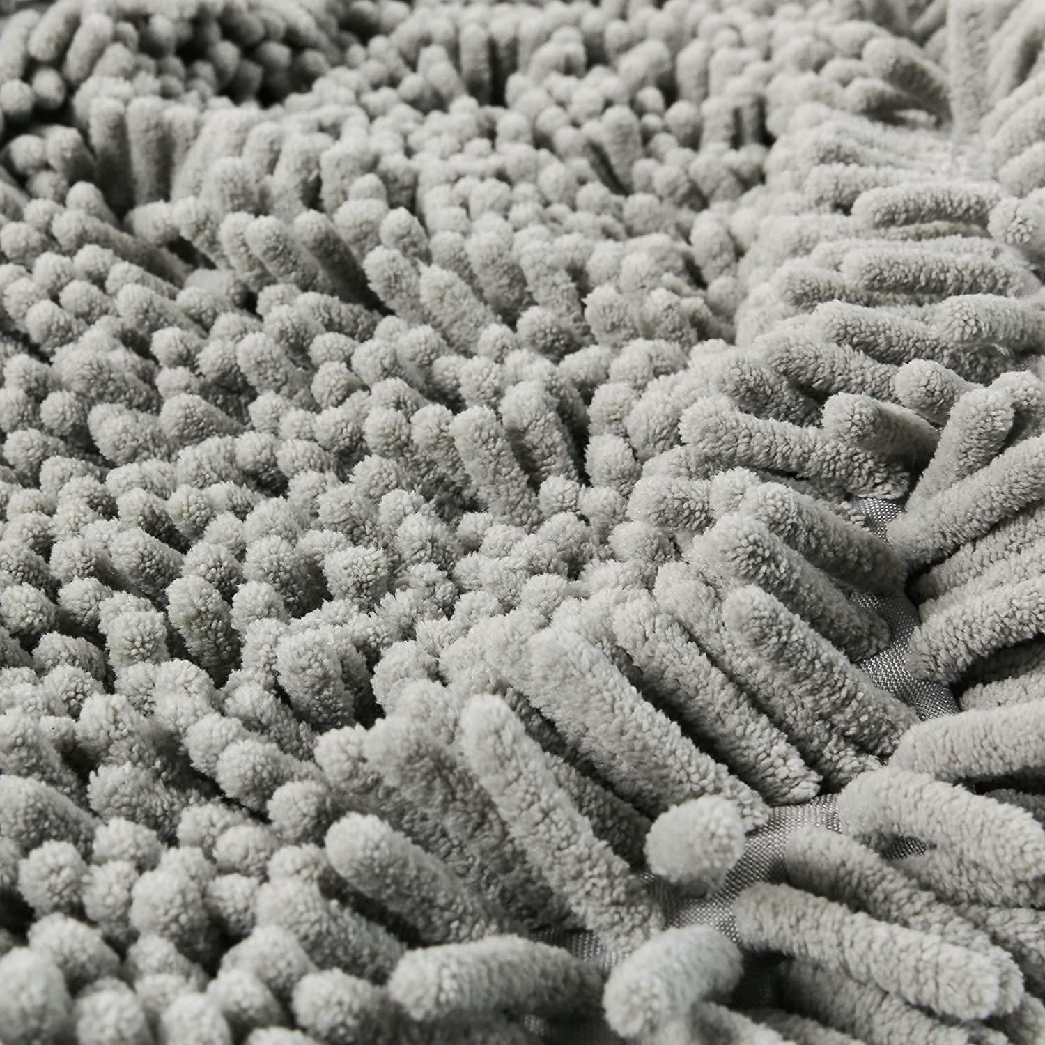 Patas Lague 2 Pack Absorbent Dog Towel For Drying Dogs Large, 35''X15'' Extra Large Microfiber Quick Drying Pet Bath Towel With Hand Pockets, Machine Washable Pet Shammy 2Grey