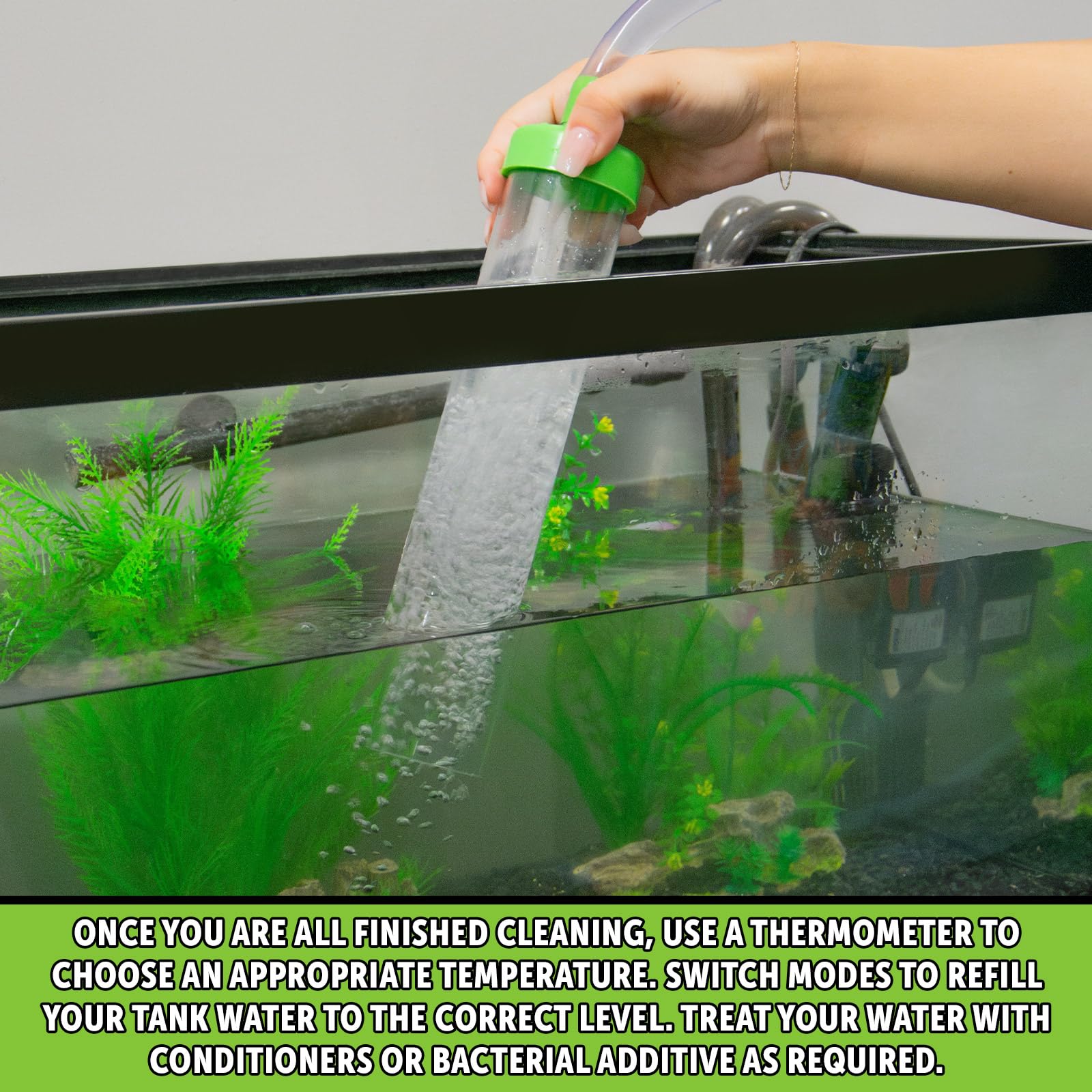 Python No Spill Clean And Fill Aquarium Maintenance System, 50-Feet